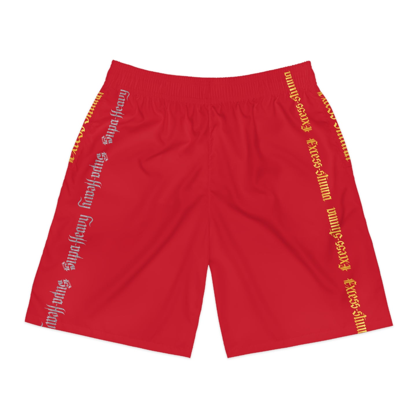 Dark Red Gator Drip Exclusive Supa-Heavy Excess-Stunna Hypa-Flex Limited Edition OG “Excess-Stunna Collection” Men's Jogguz Playuz Shorts