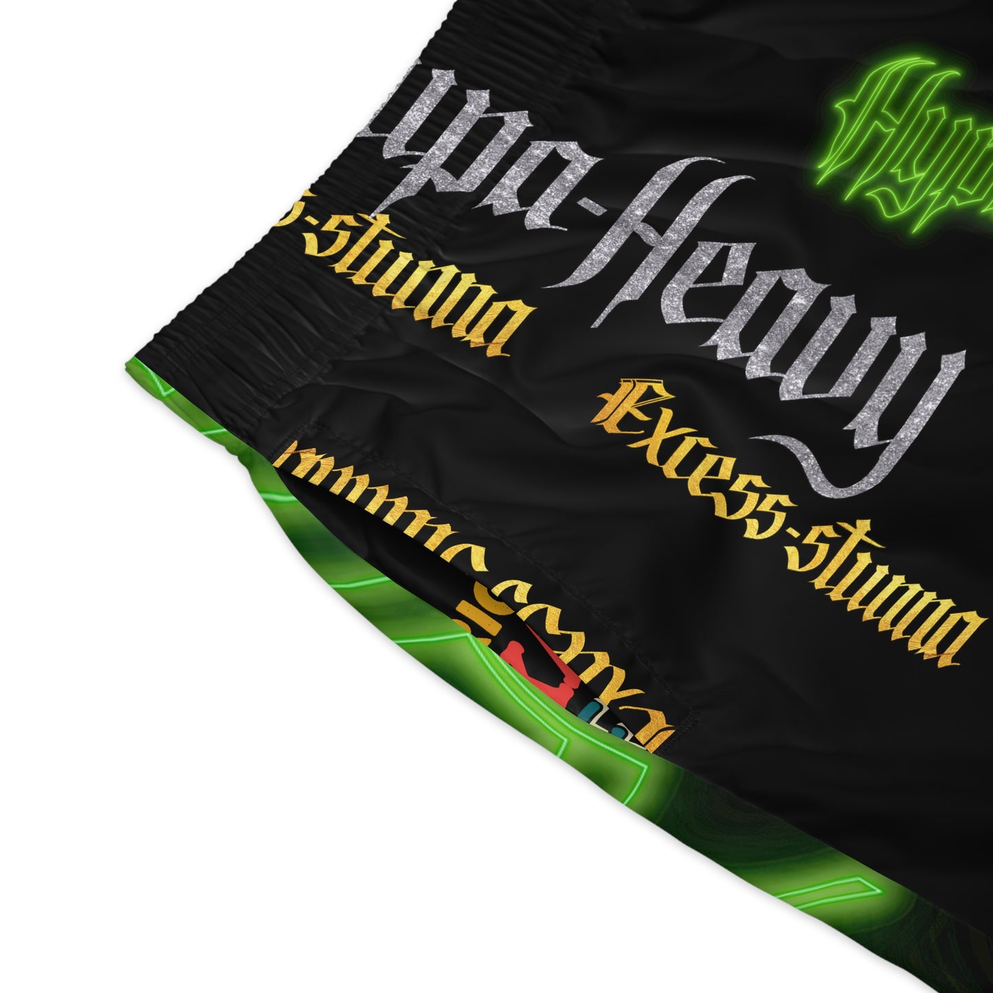 Black Gator Drip Exclusive Supa-Heavy Excess-Stunna Hypa-Flex Limited Edition OG Rich Daddy “Rich Daddy AKA What U Tell’n ME?” Men’s Jogguz Playuz Shorts