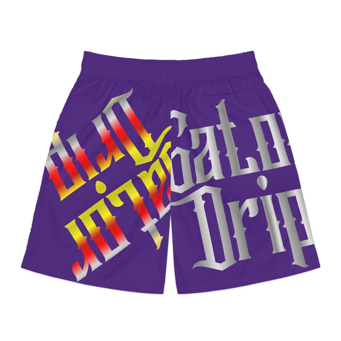 Purple Gator Drip Exclusive Supa-Heavy Excess-Stunna Flex Alligator Playuz Limited Edition OG Multi-Logo Rich Daddy “We Out In Tha Country Past Tha Cattle Ranch” Men’s Jogguz Playuz Shorts