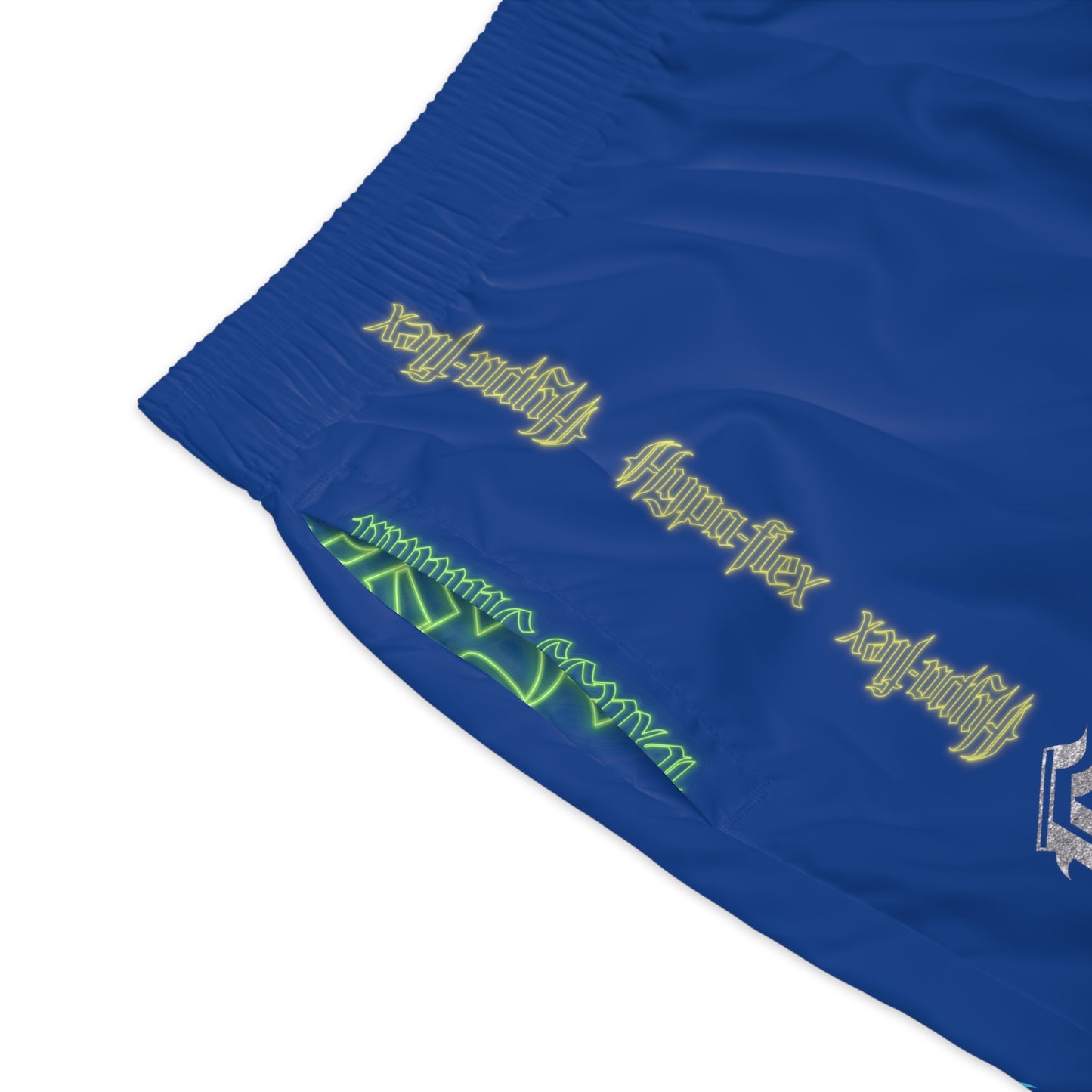 Dark Blue Gator Drip Exclusive Supa-Heavy Excess-Stunna Hypa-Flex Limited Edition OG “Excess-Stunna Collection” Men's Jogguz Playuz Shorts