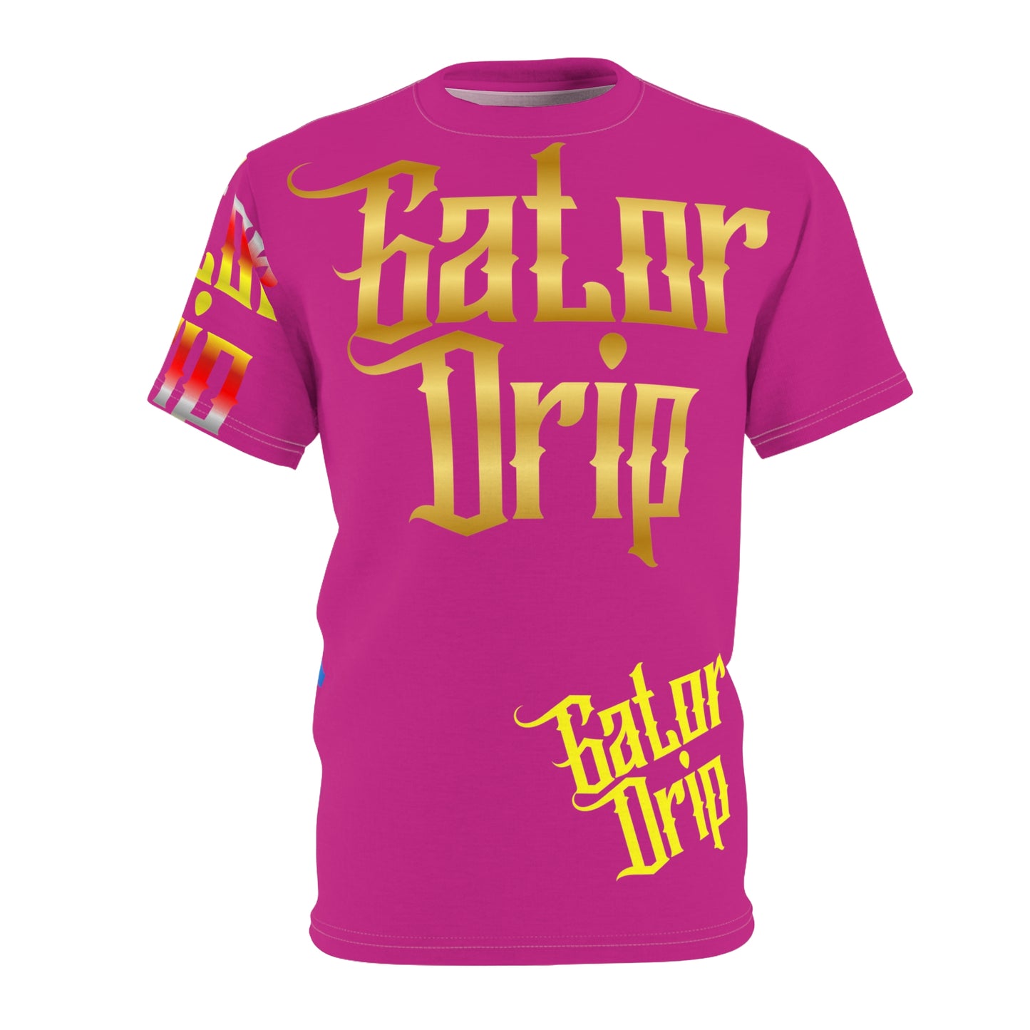 Pink Gator Drip Exclusive Supa-Heavy Excess-Stunna Flex Alligator Playuz Limited Edition OG Multi-Logo Rich Daddy “Only Thing Dat Hold Me Back Is Heavy Bag" Unisex Cut & Sew Playuz Tee