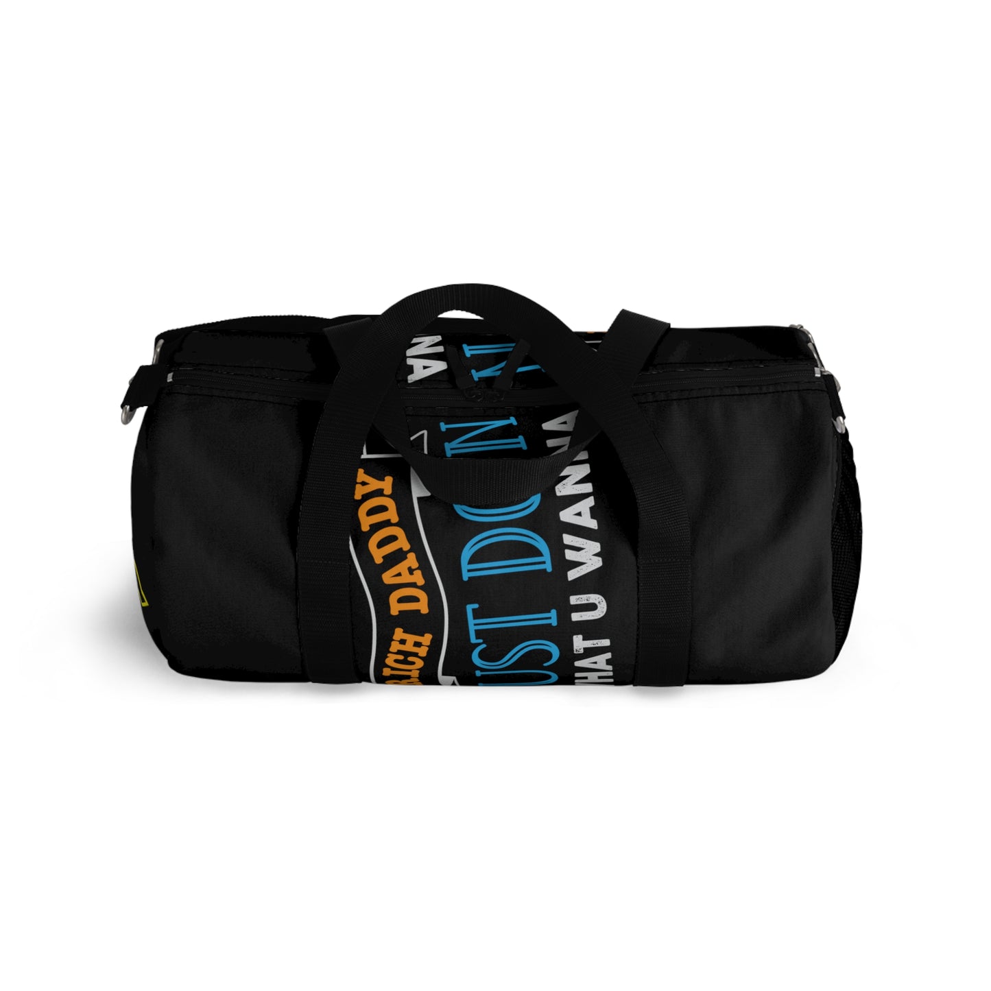 Black Flawdawear Limited Edition OG Rich Daddy “Rich Daddy Just Do’n What U Wanna” Duffle Playuz Bag
