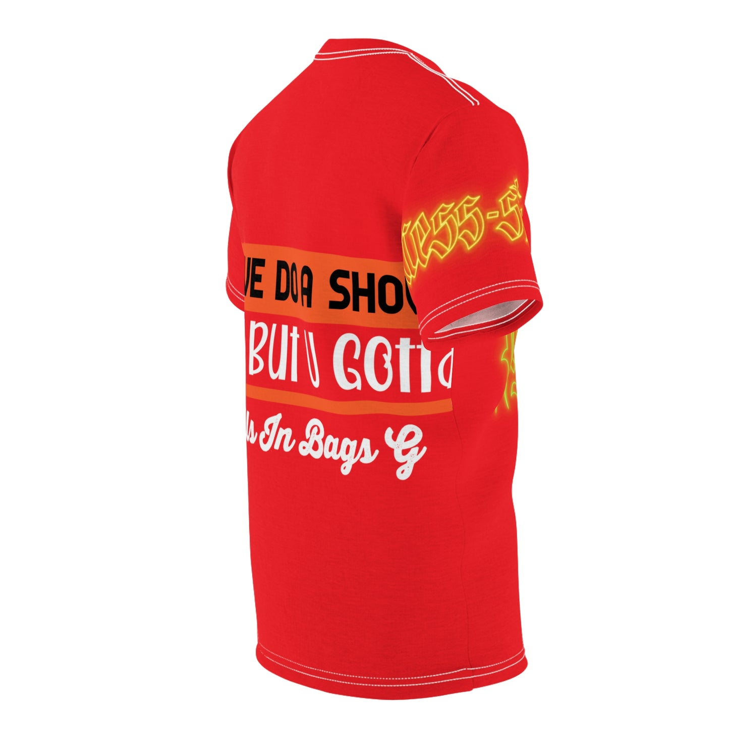 Red Gator Drip Exclusive Supa-Heavy Excess-Stunna Hypa-Flex Limited Edition OG Rich Daddy “Will We Do A Show Gladly But U Gotta Pay Us In Bags G” Unisex Cut & Sew Playuz Tee