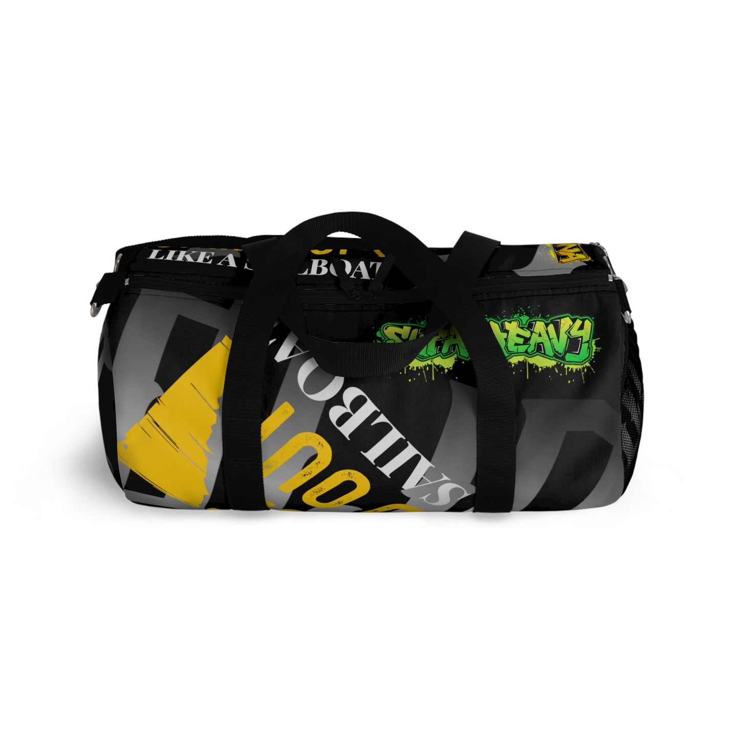 Black Gator Drip Exclusive Supa-Heavy Excess-Stunna Hypa-Flex Limited Edition OG Flawda Mane “My Piece Stand Out Like A Sailboat” Duffel Playuz Bag