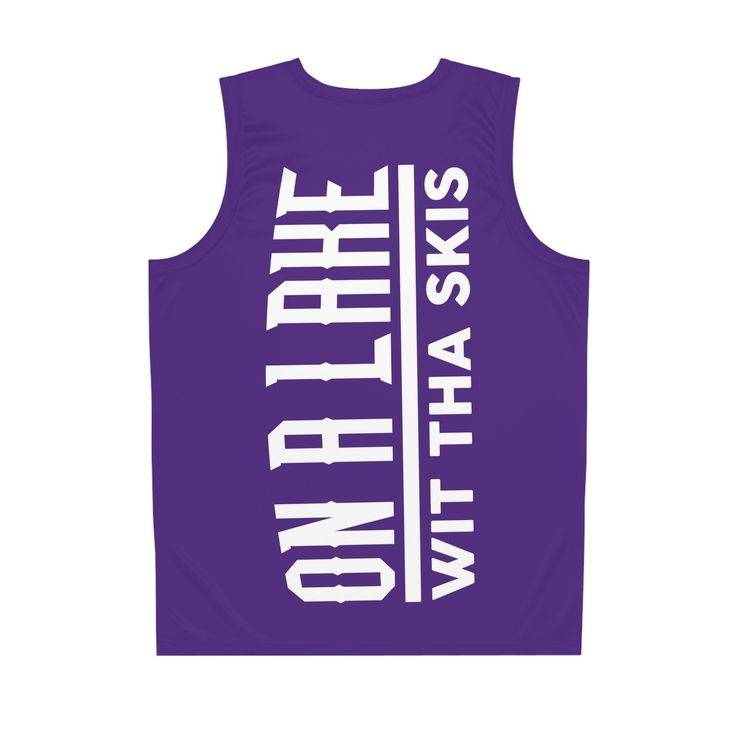 Purple Flawdawear Flawda Mane “On A Lake Wit Tha Skis” Limited Edition OG Men’s Basketball Playuz Jersey