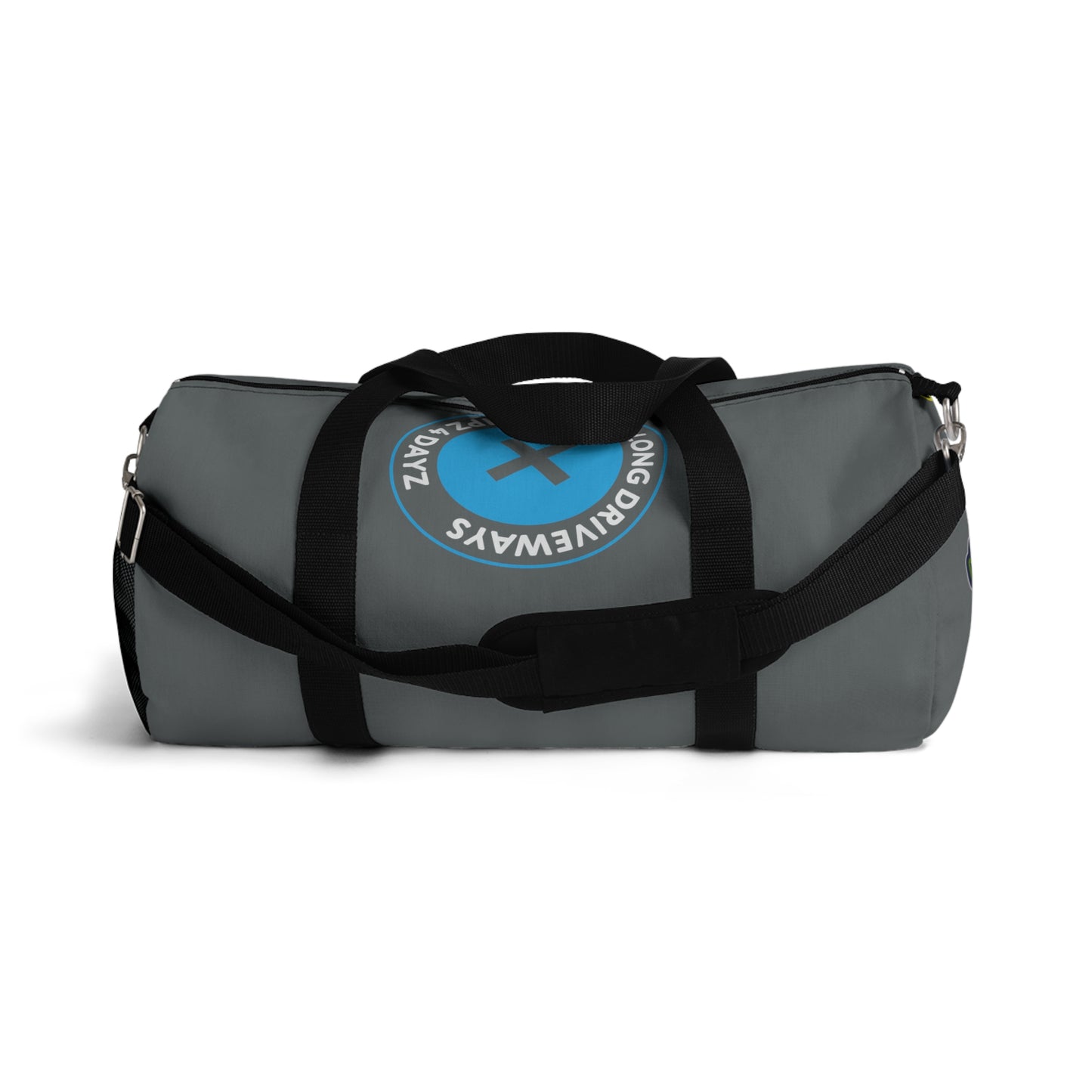 Dark Grey Flawdawear Limited Edition OG Alligator Papuh Playuz “Long Driveways + Pink Slipz 4 Dayz” Duffle Playuz Bag