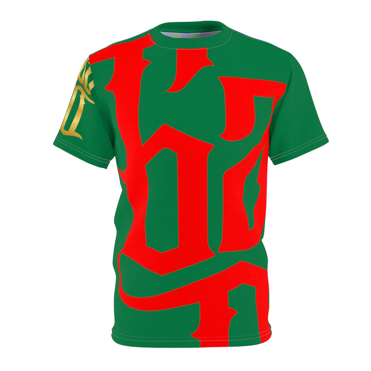 Dark Green Gator Drip Exclusive Supa-Heavy Excess-Stunna Flex Alligator Playuz Limited Edition OG Multi-Logo Flawda Mane “Gator In My Yard Chevy In Tha Back" Unisex Cut & Sew Playuz Tee