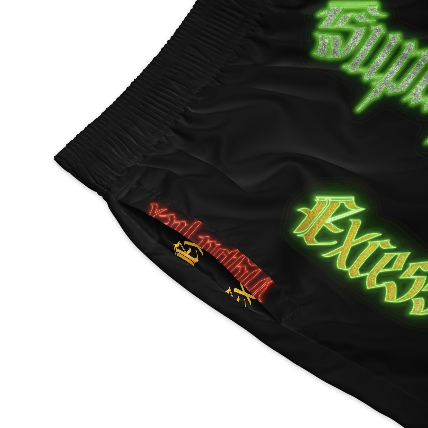 Black Gator Drip Exclusive Supa-Heavy Excess-Stunna Hypa-Flex Limited Edition OG “Excess-Stunna Collection” Men's Jogguz Playuz Shorts