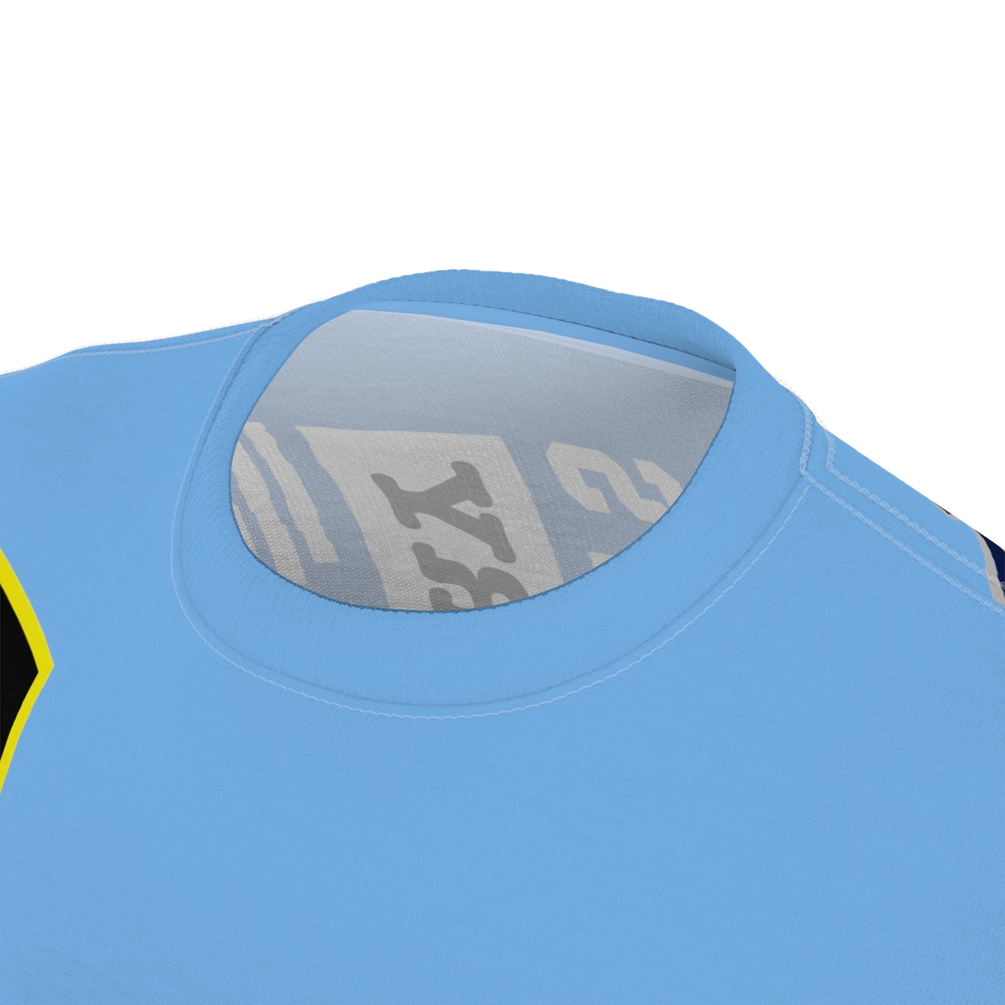 Light Blue Flawdawear Limited Edition OG Alligator Papuh Playuz “Long Driveways I’m Paid Every Which Way” Unisex Cut & Sew Playuz Tee