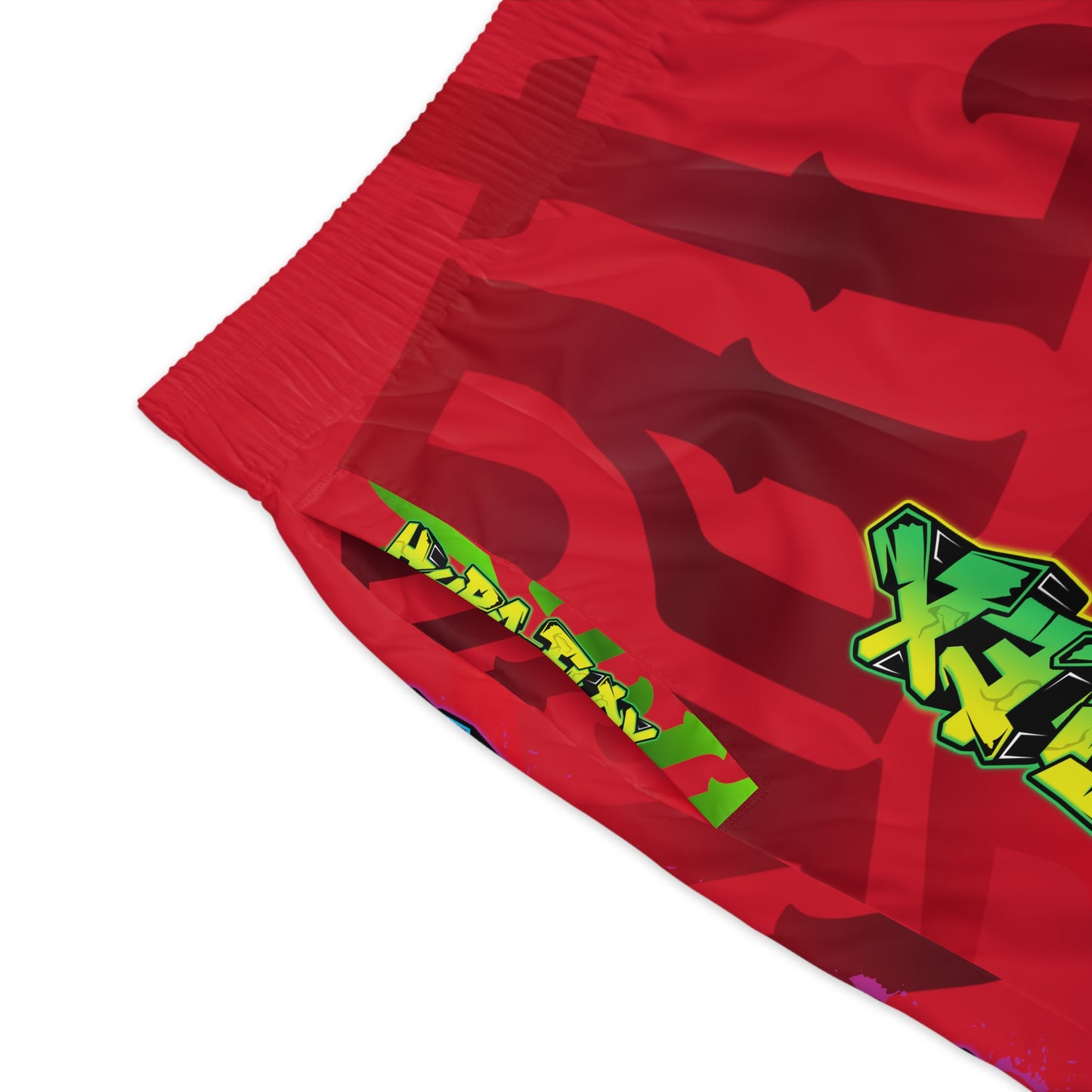 Red Gator Drip Exclusive Supa-Heavy Excess-Stunna Hypa-Flex Limited Edition OG Flawda Mane “From Ramen Noodles To 5 Star" Men’s Jogguz Playuz Shorts