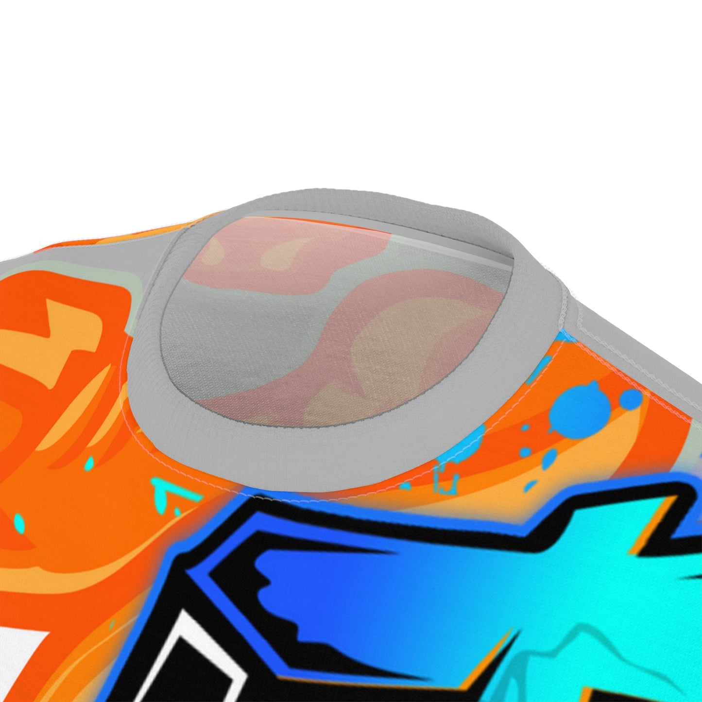 Light Grey/Orange Flawdawear Limited Edition OG Flawda Mane “Everybody Know Me” Unisex Cut & Sew Playuz Tee