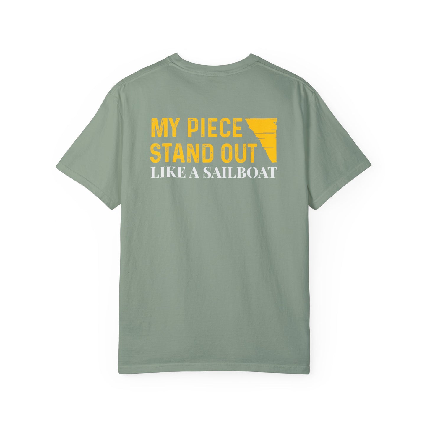 Bay Flawdawear Limited Edition OG Flawda Mane "My Piece Stand Out Like A Sailboat" Unisex Garment-Dyed Playuz T-shirt
