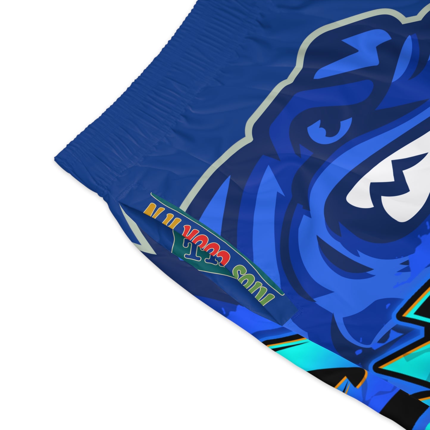 Blue Flawdawear Limited Edition OG Flawda Mane “Ribs Cook’n N’ Men’s Jogguz Playuz Shorts