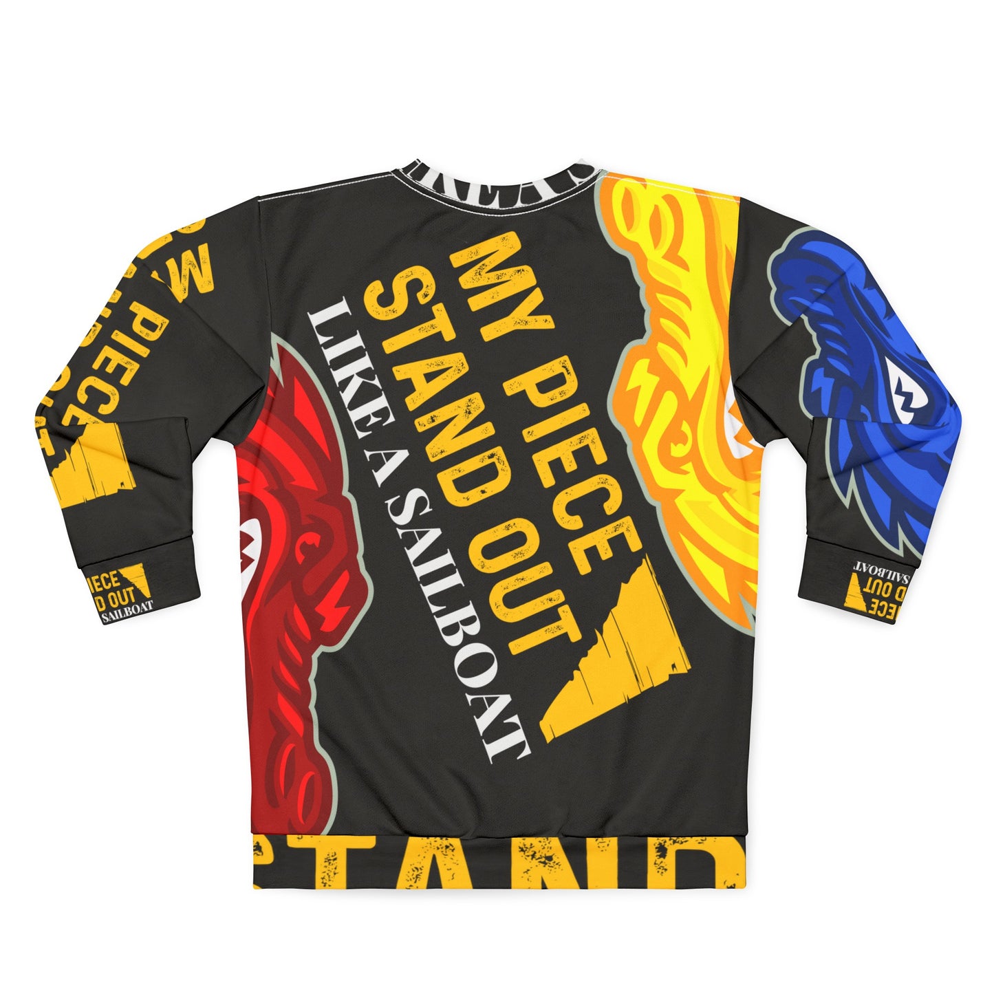 Black Flawdawear Limited Edition OG Flawda Mane “My Piece Stand Out Like A Sailboat” Unisex Playuz Sweatshirt