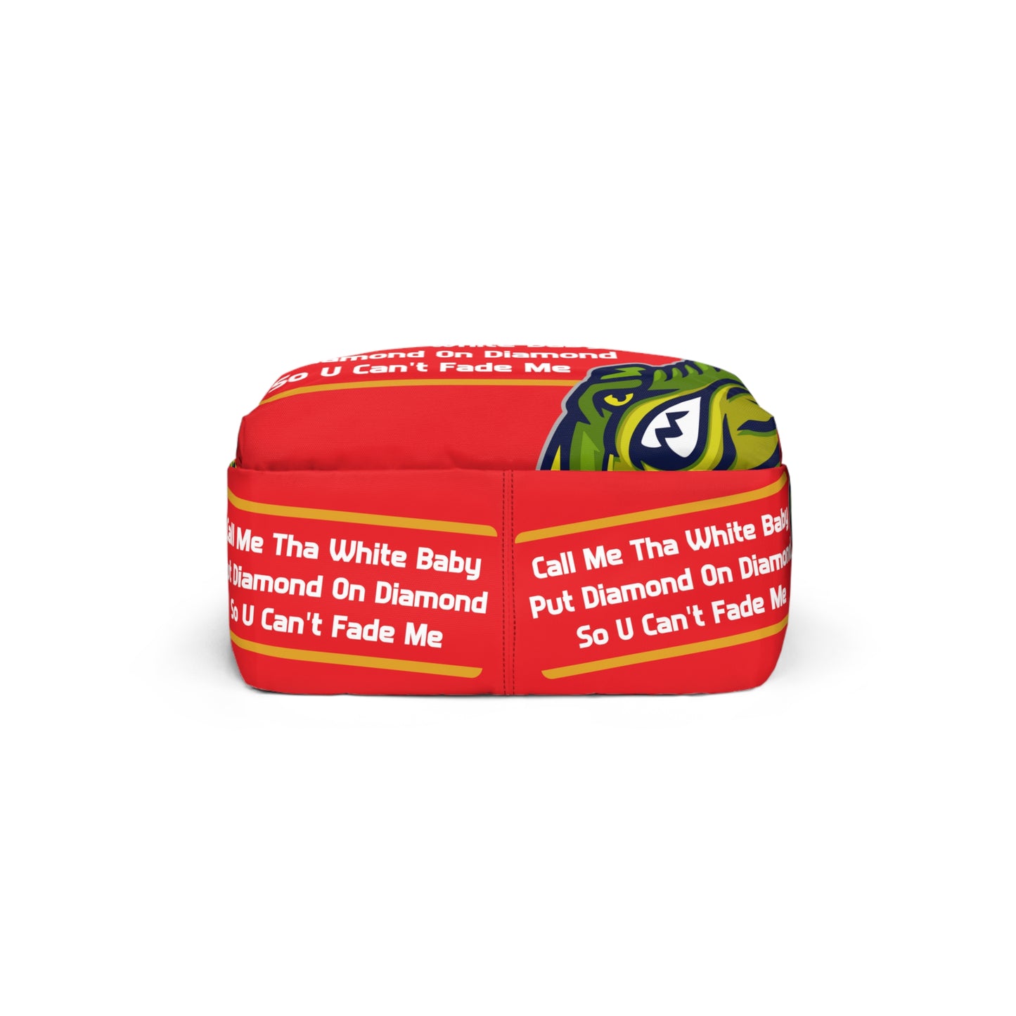 Red Flawdawear Limited Edition OG Rich Daddy "Call Me Tha White Baby Put Diamond On Diamond So U Can't Fade Me" Classic Backpack