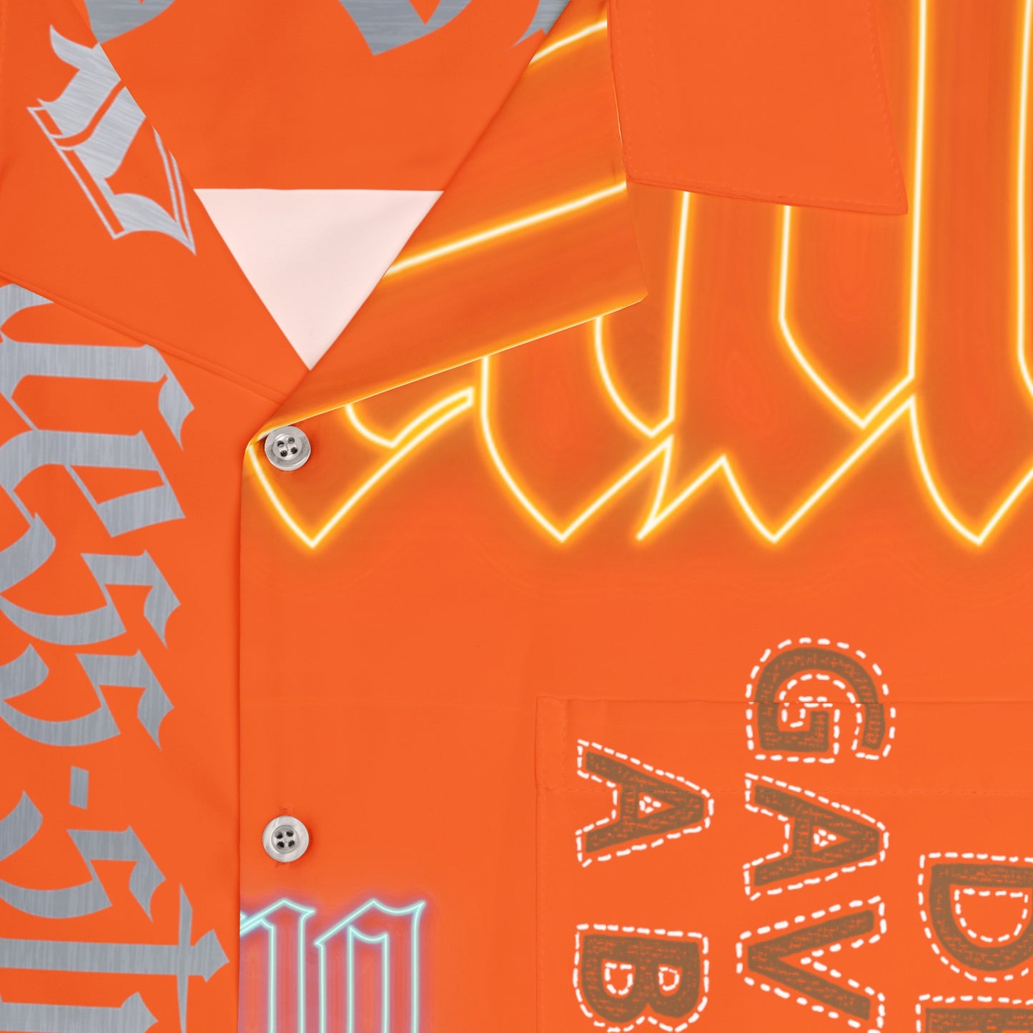 Orange Gator Drip Exclusive Supa-Heavy Excess-Stunna Hypa-Flex Limited Edition OG Alligator Playuz “Dey Gave Me A Bag” Men’s Hawaiian Playuz Shirt