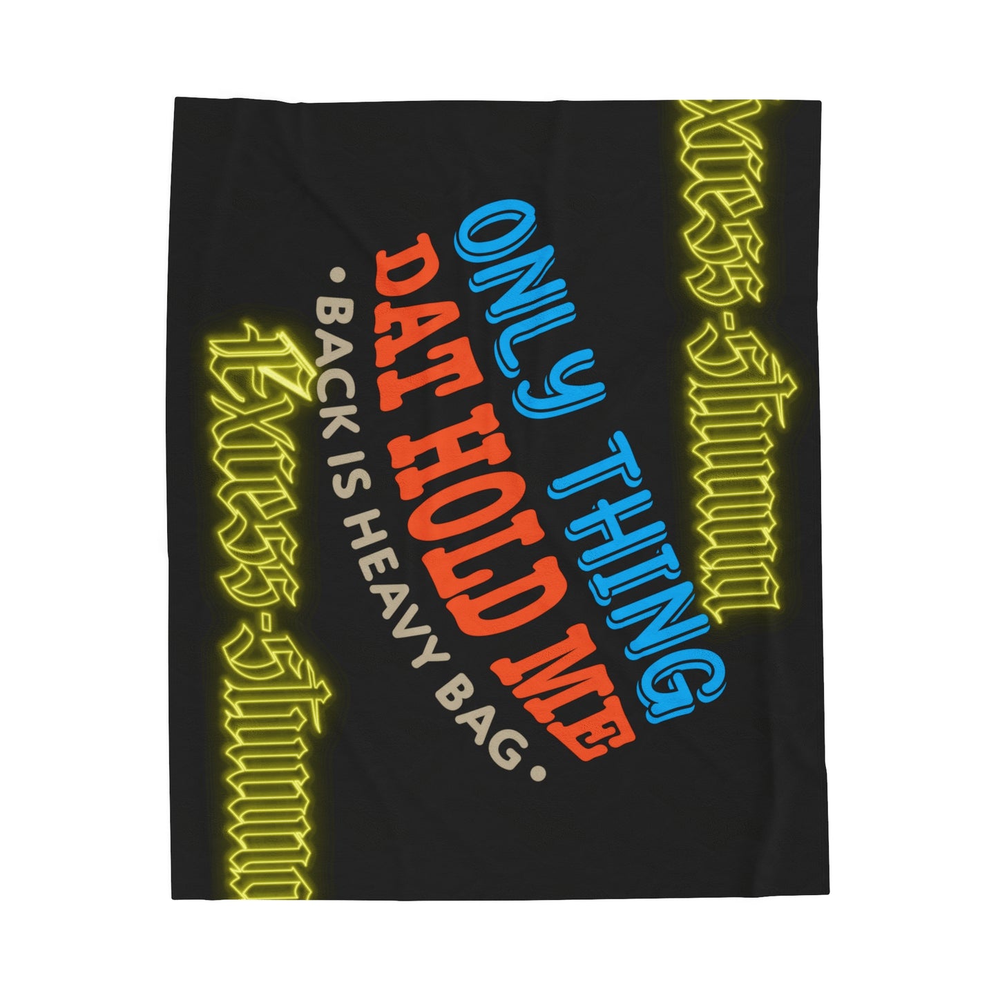 Black Gator Drip Exclusive Supa-Heavy Excess-Stunna Hypa-Flex Limited Edition OG Rich Daddy “Only Thing Dat Hold Me Back Is Heavy Bag” Velveteen Plush Playuz Blanket