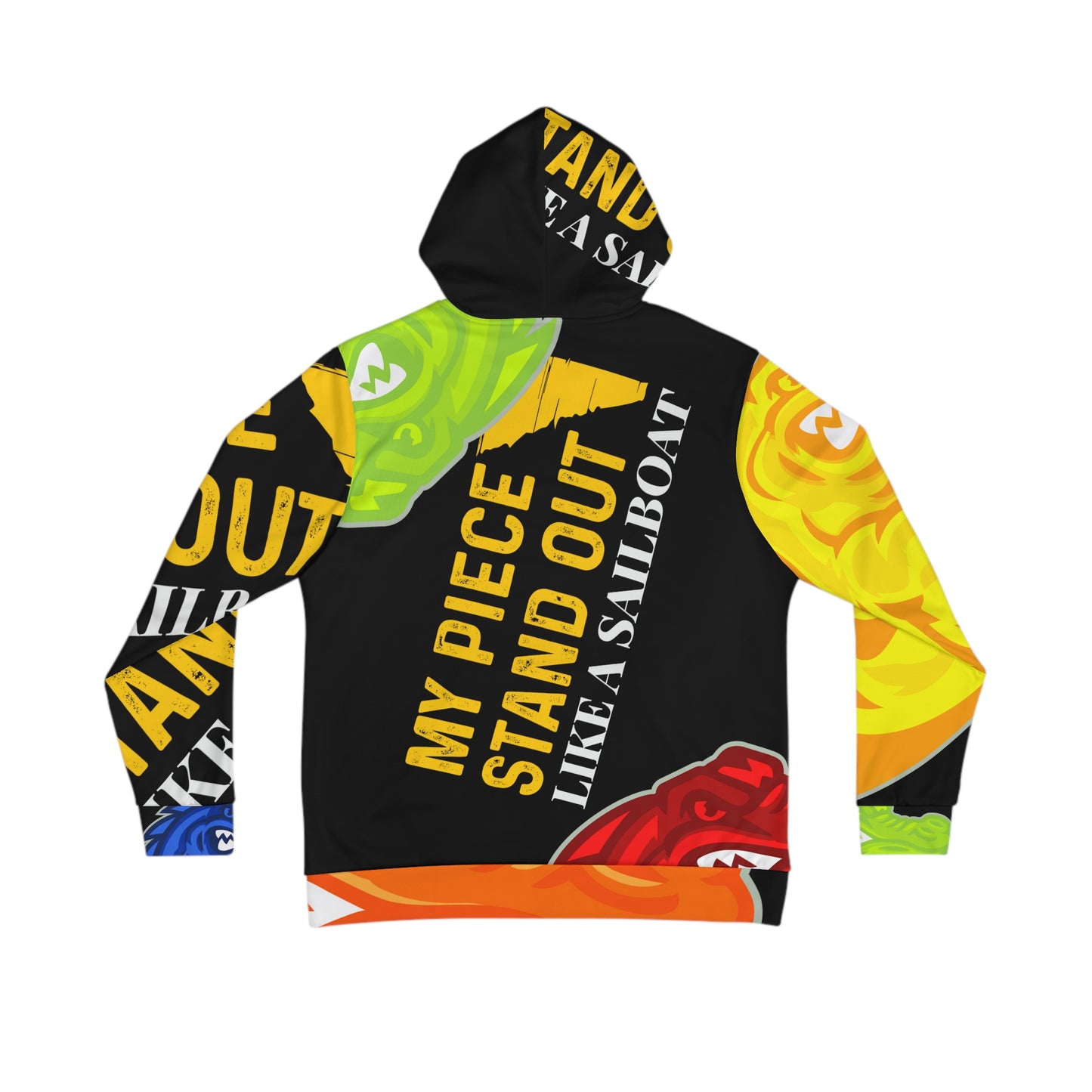 Black Flawdawear Limited Edition OG Flawda Mane “My Piece Stand Out Like A Sailboat” Men's Playuz Hoodie