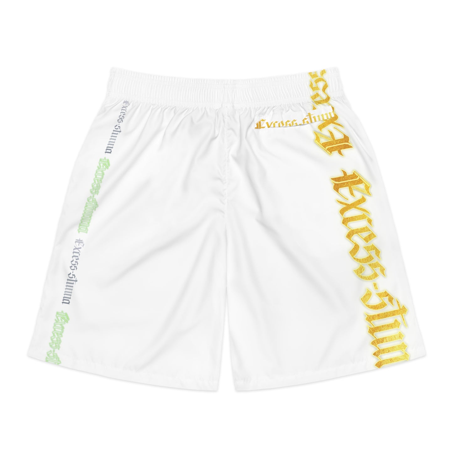 White Gator Drip Exclusive Supa-Heavy Excess-Stunna Hypa-Flex Limited Edition OG “Excess-Stunna Collection” Men's Jogguz Playuz Shorts