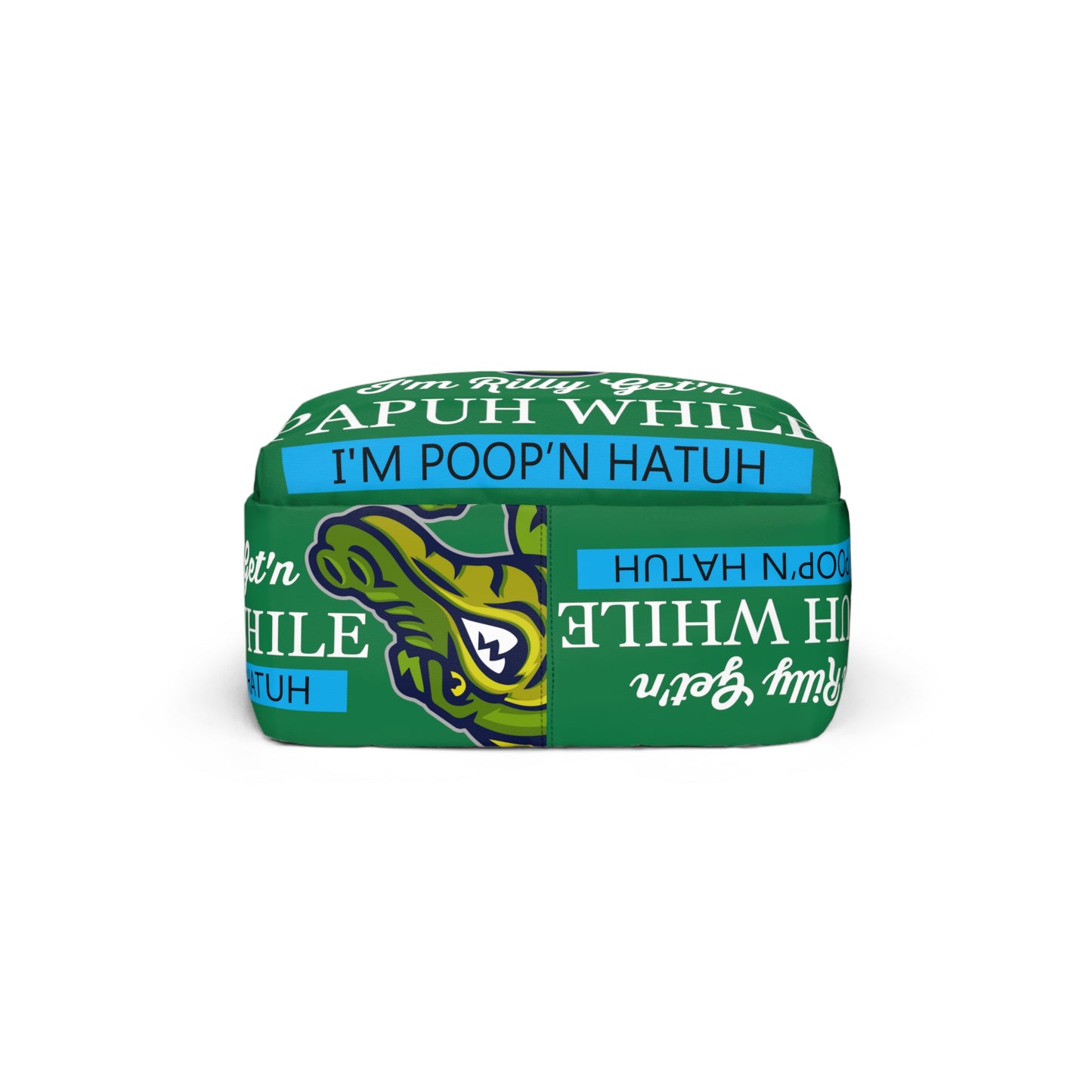 Green Flawdawear Limited Edition OG Rich Daddy "I'm Rilly Get'n Papuh While I'm Poop'n Hatuh" Classic Backpack