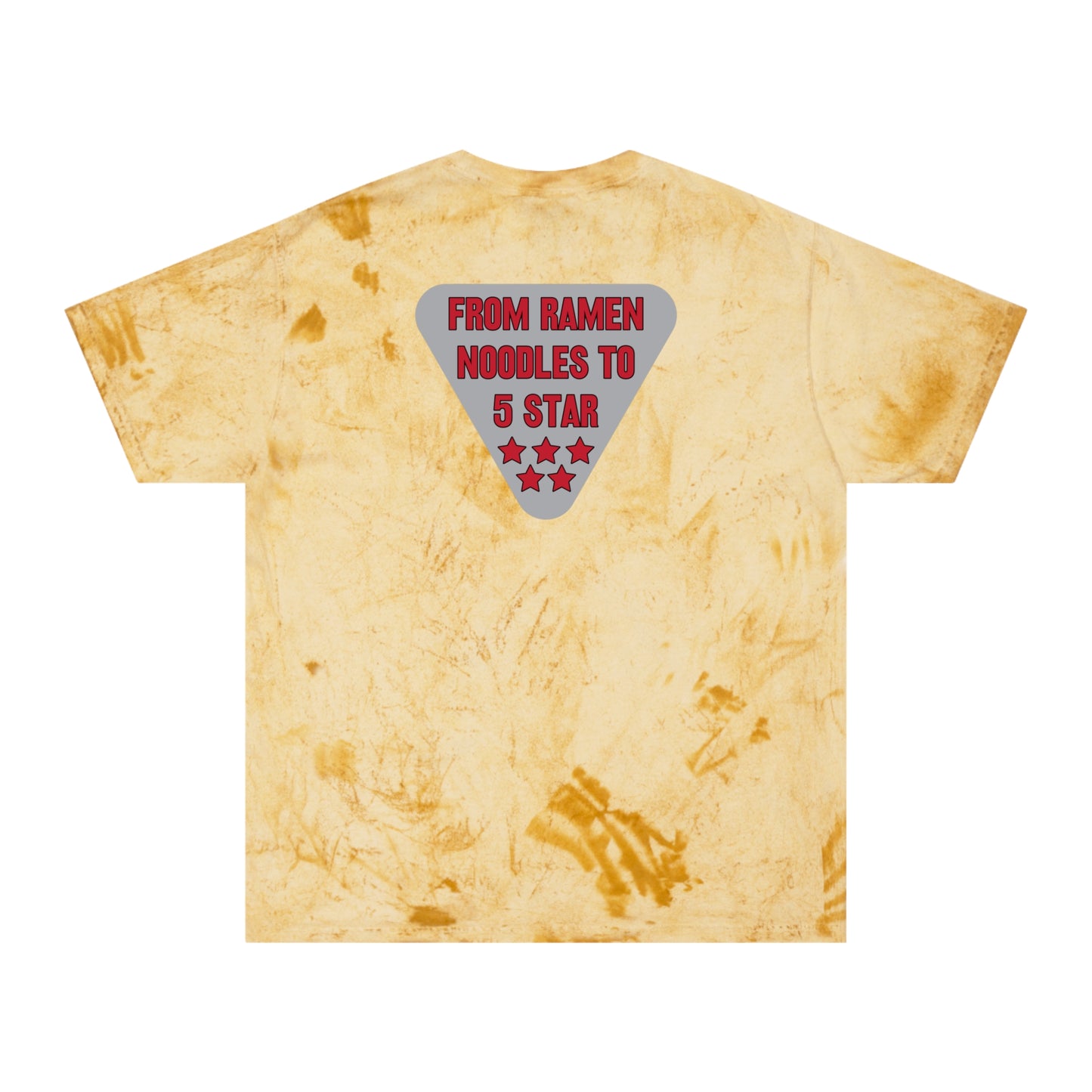 Citrine Flawdawear Limited Edition OG Flawda Mane "From Ramen Noodles To 5 Star" Unisex Color Blast Playuz T-Shirt