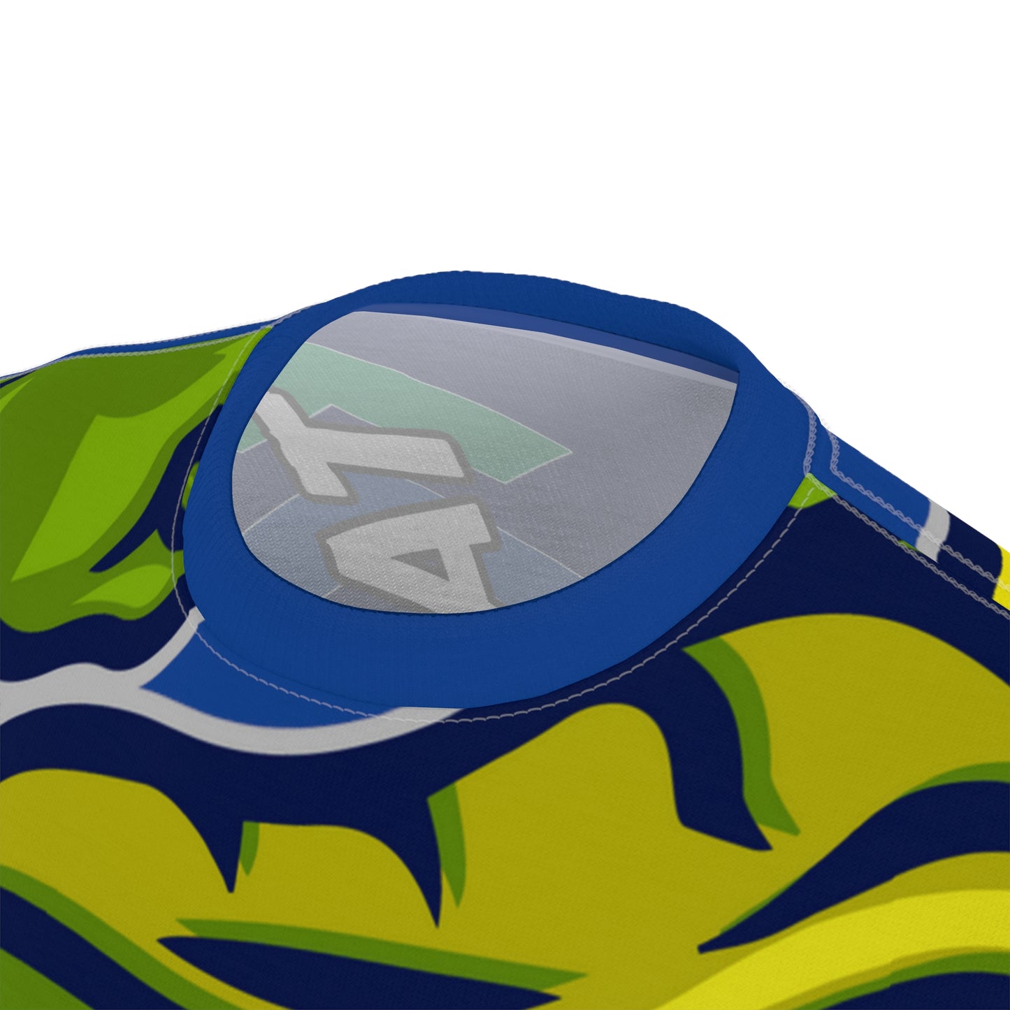 Dark Blue Flawdawear Limited Edition OG Rich Daddy “Tawn Bags” Unisex Cut & Sew Playuz Tee