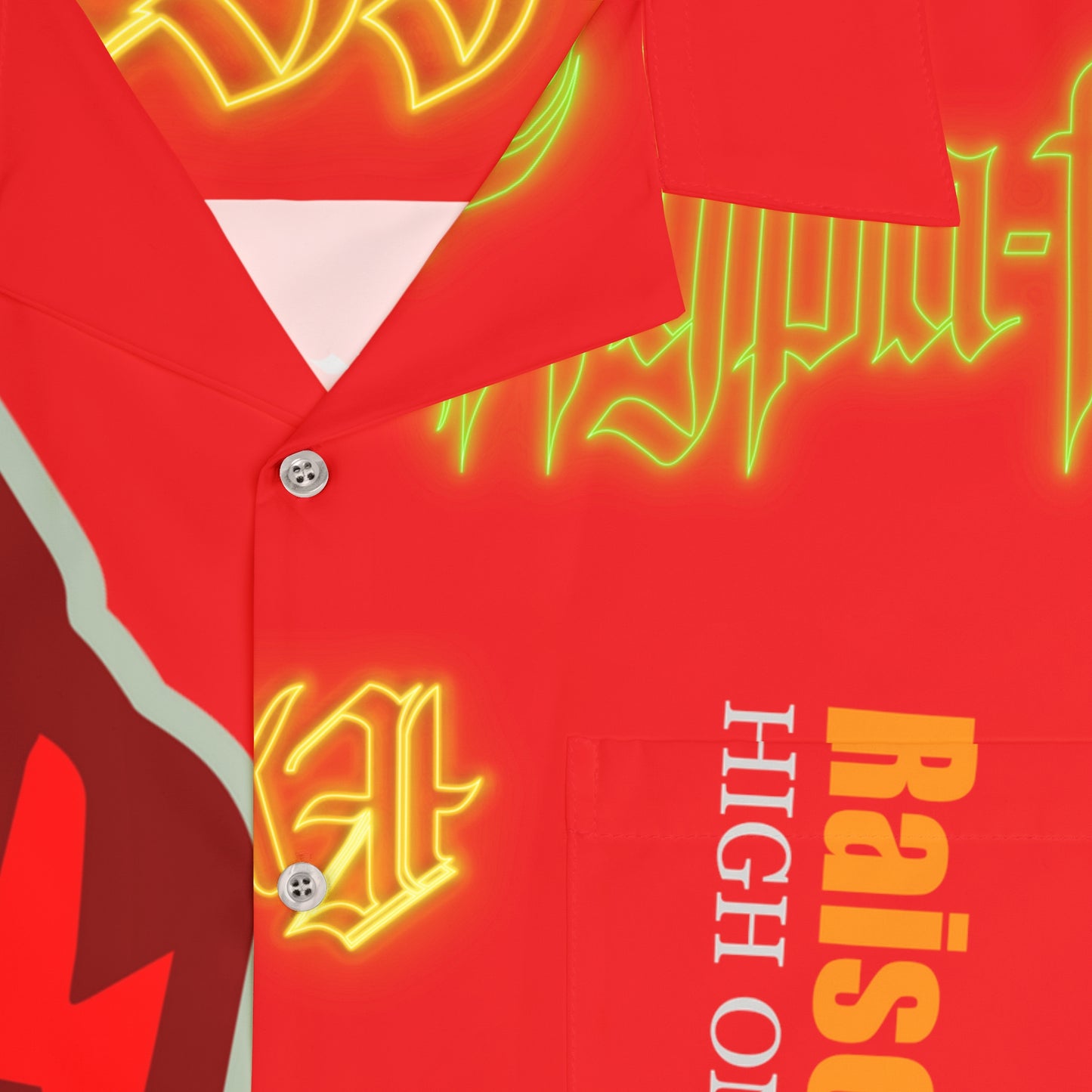 Red Flawdawear x Gator Drip Exclusive Supa-Heavy Excess-Stunna Hypa-Flex Limited Edition OG Flawda Mane “Raised Up High On 33’s”” Men’s Hawaiian Playuz Shirt