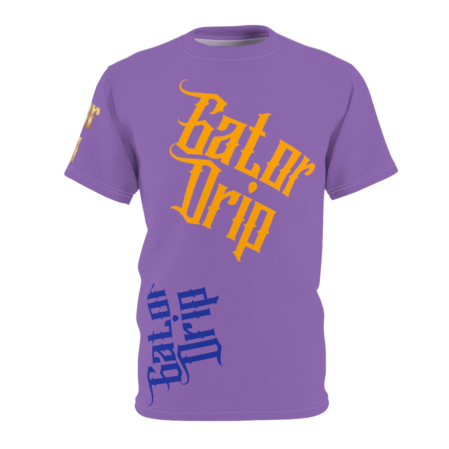 Light Purple Gator Drip Exclusive Supa-Heavy Excess-Stunna Flex Alligator Playuz Limited Edition OG Multi-Logo Rich Daddy “Cakewood Baby Took Us Out Tha Gutta" Unisex Cut & Sew Playuz Tee