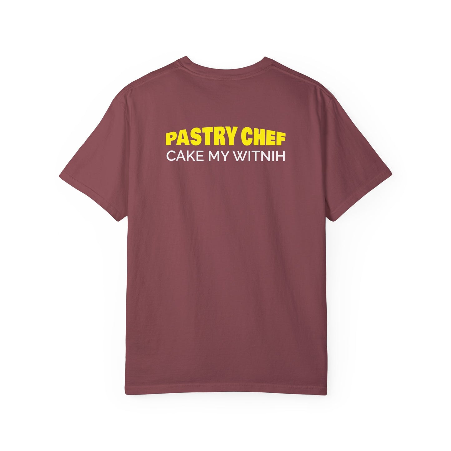 Vineyard Flawdawear Limited Edition OG Rich Daddy "Pastry Chef Cake My Witnih" Unisex Garment-Dyed Playuz T-shirt