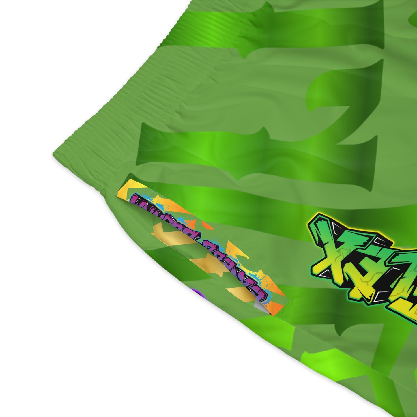 Green Gator Drip Exclusive Supa-Heavy Excess-Stunna Hypa-Flex Limited Edition OG Flawda Mane “From Ramen Noodles To 5 Star" Men’s Jogguz Playuz Shorts