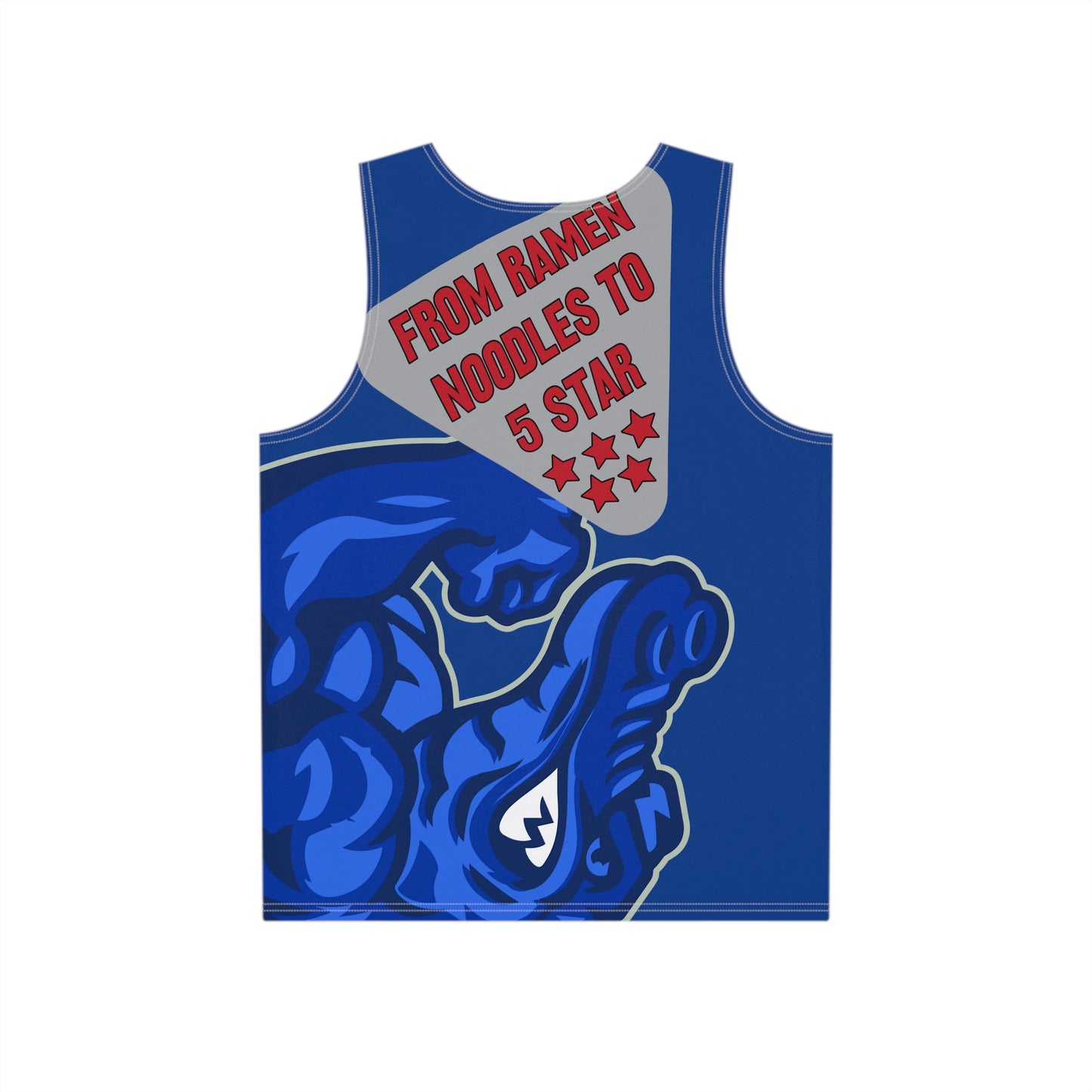 Dark Blue Flawdawear Limited Edition OG Flawda Mane “From Ramen Noodles To 5 Star” Men’s Tank Playuz Top