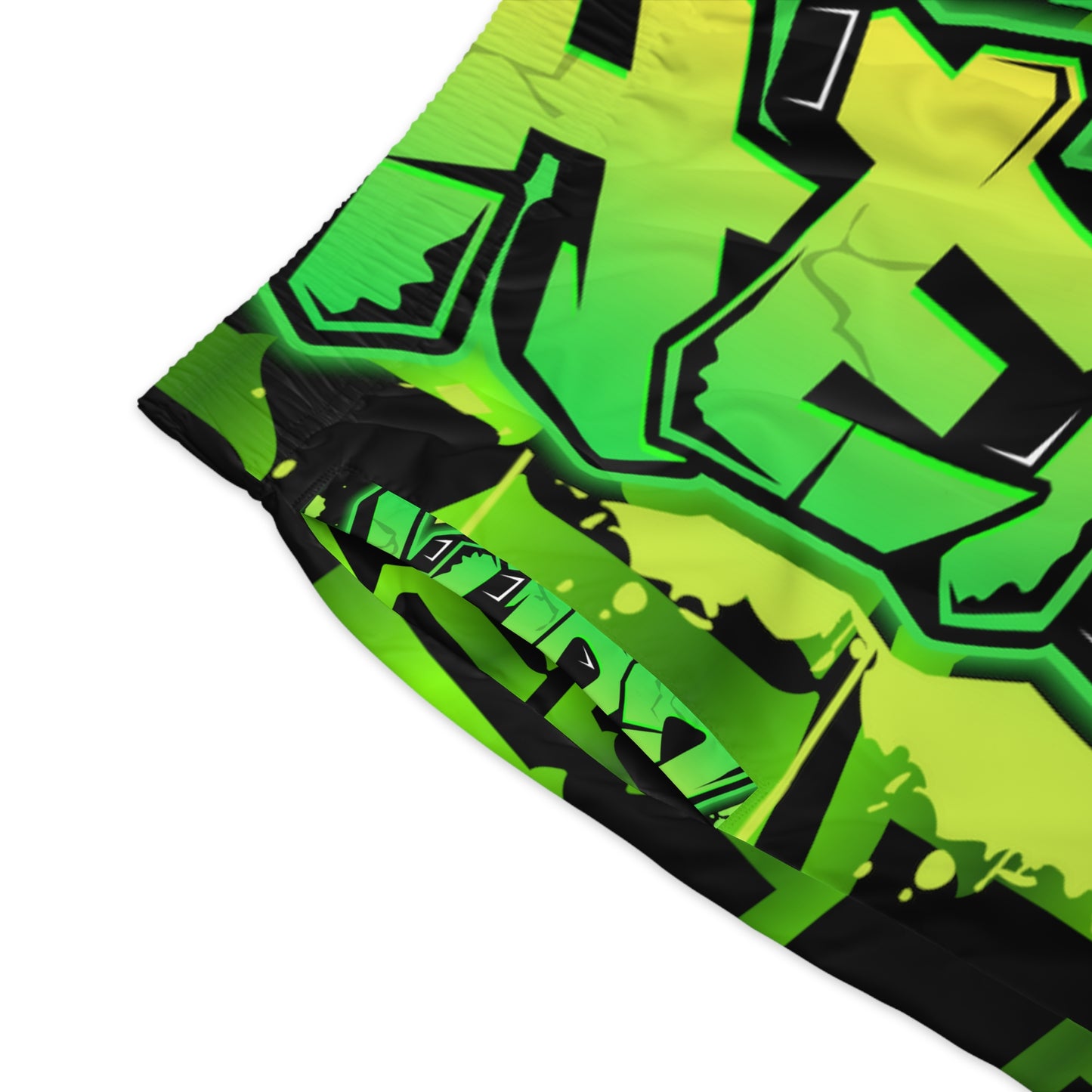 Green Gator Drip Exclusive Supa-Heavy Excess-Stunna Hypa-Flex Limited Edition OG Flawda Mane “Ribs Cook’n N’ Tha Yard” Men’s Jogguz Playuz Shorts