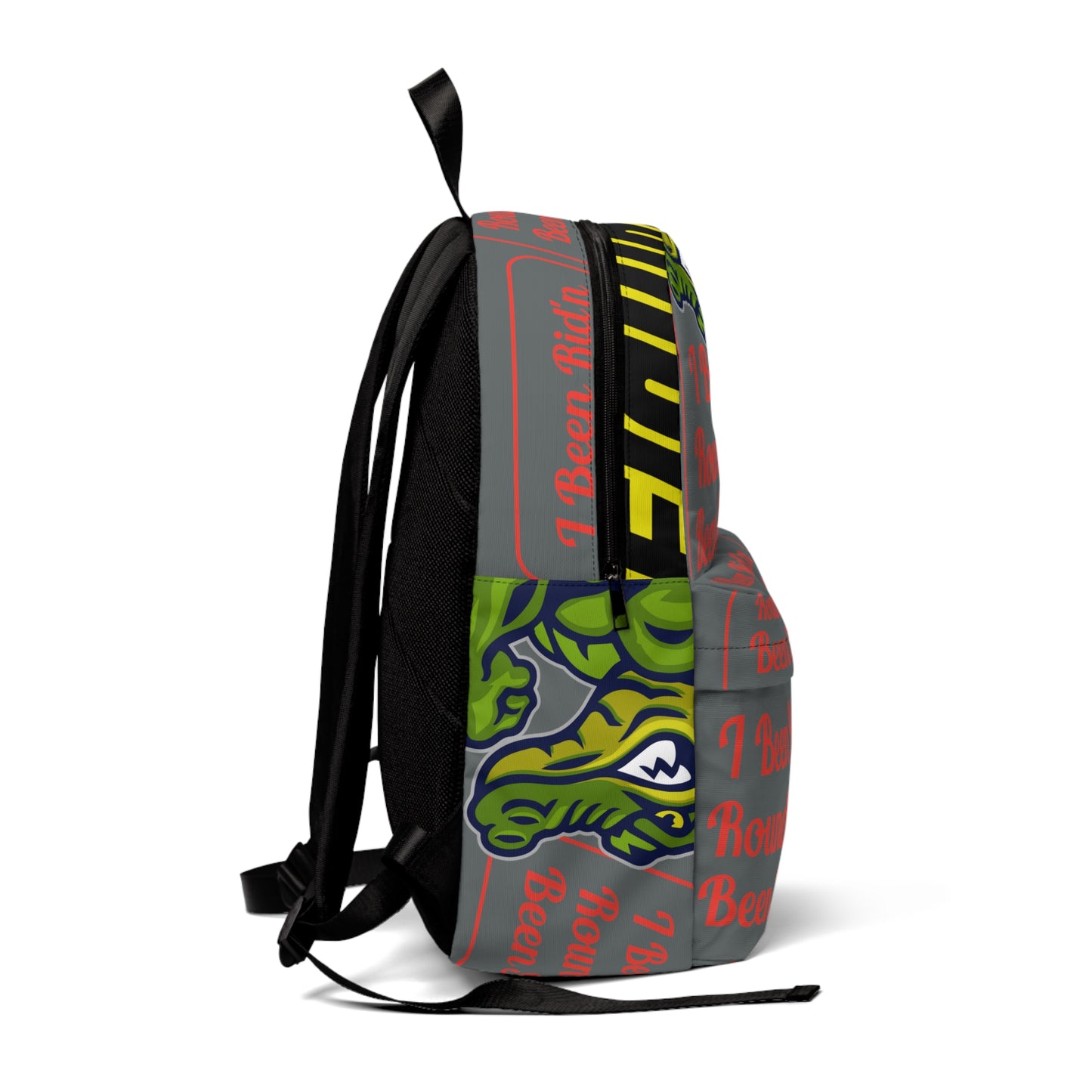 Dark Grey Flawdawear Limited Edition Flawda Mane "I Been Rid'n Round N' I Been Stunt'n" Classic Backpack