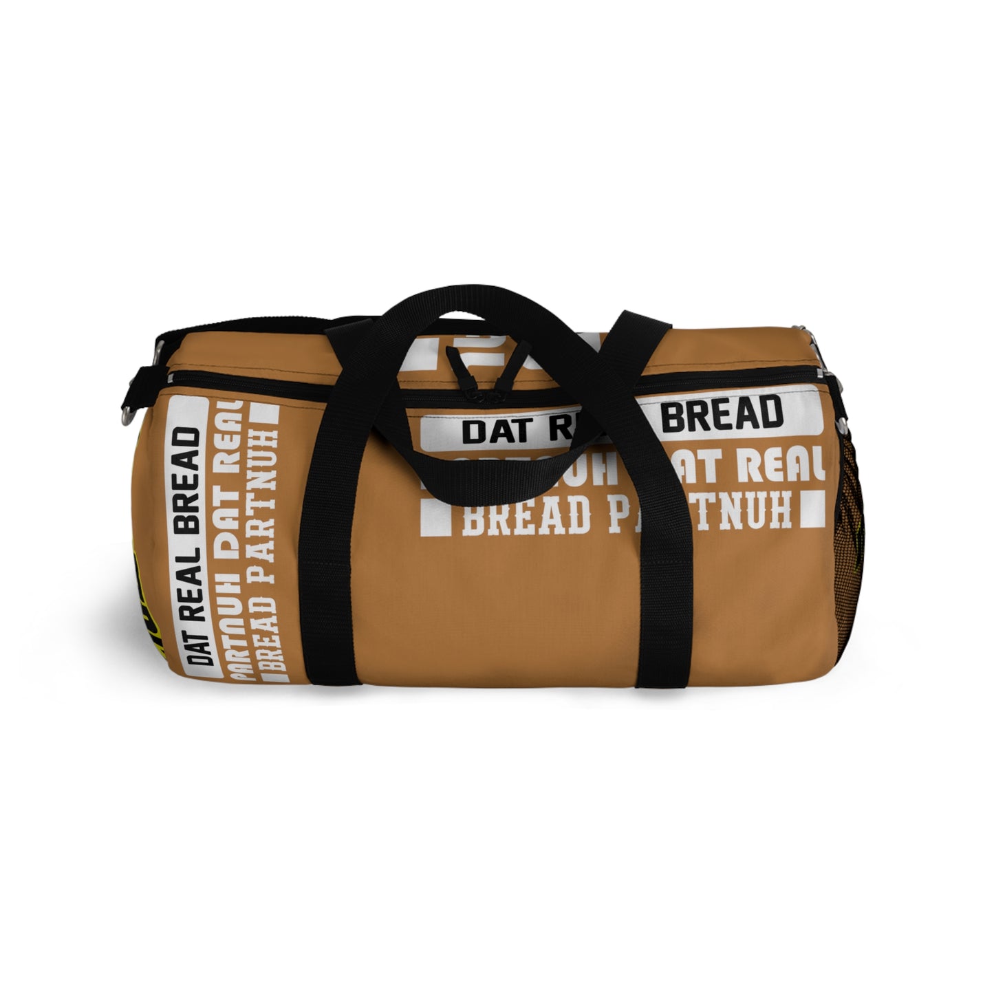 Brown Flawdawear Limited Edition OG Alligator Papuh Playuz “Dat Real Bread Partnuh Dat Real Bread Partnuh” Duffle Playuz Bag