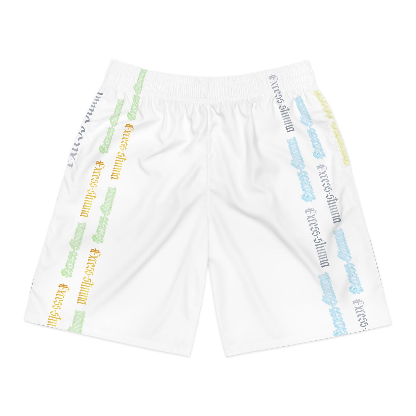 White Gator Drip Exclusive Supa-Heavy Excess-Stunna Hypa-Flex Limited Edition OG “Excess-Stunna Collection” Men's Jogguz Playuz Shorts