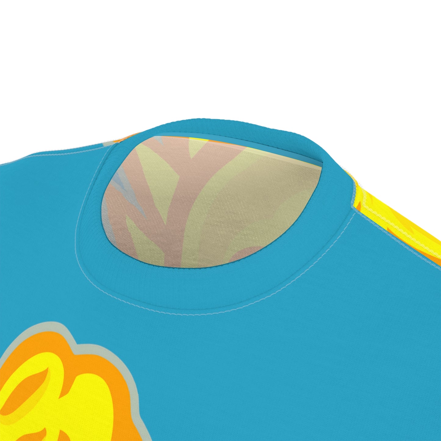 Turquoise/Yellow Flawdawear Limited Edition OG Flawda Mane “From Ramen Noodles To 5 Star” Unisex Cut & Sew Playuz Tee