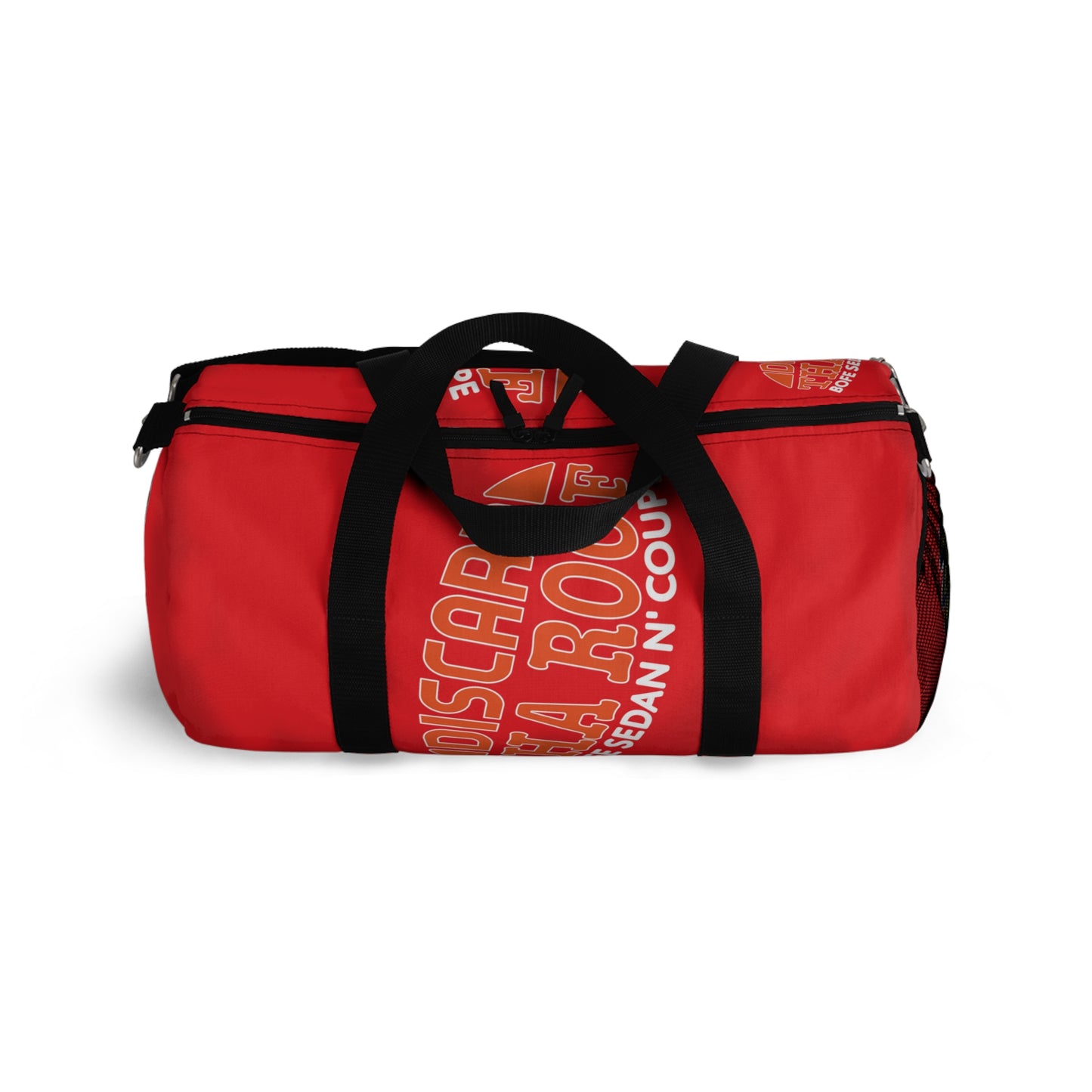 Red Flawdawear Limited Edition OG Alligator Papuh Playuz “Discard Tha Roof Bofe Sedan N’ Coupe” Duffle Playuz Bag