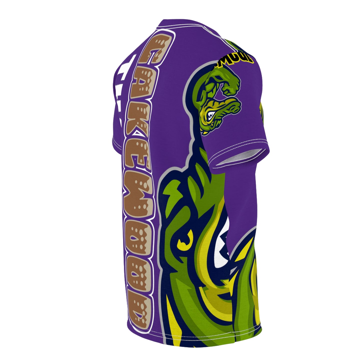 Purple Flawdawear Limited Edition OG Alligator Papuh Playuz “Cakewood Tha Game” Unisex Cut & Sew Playuz Tee