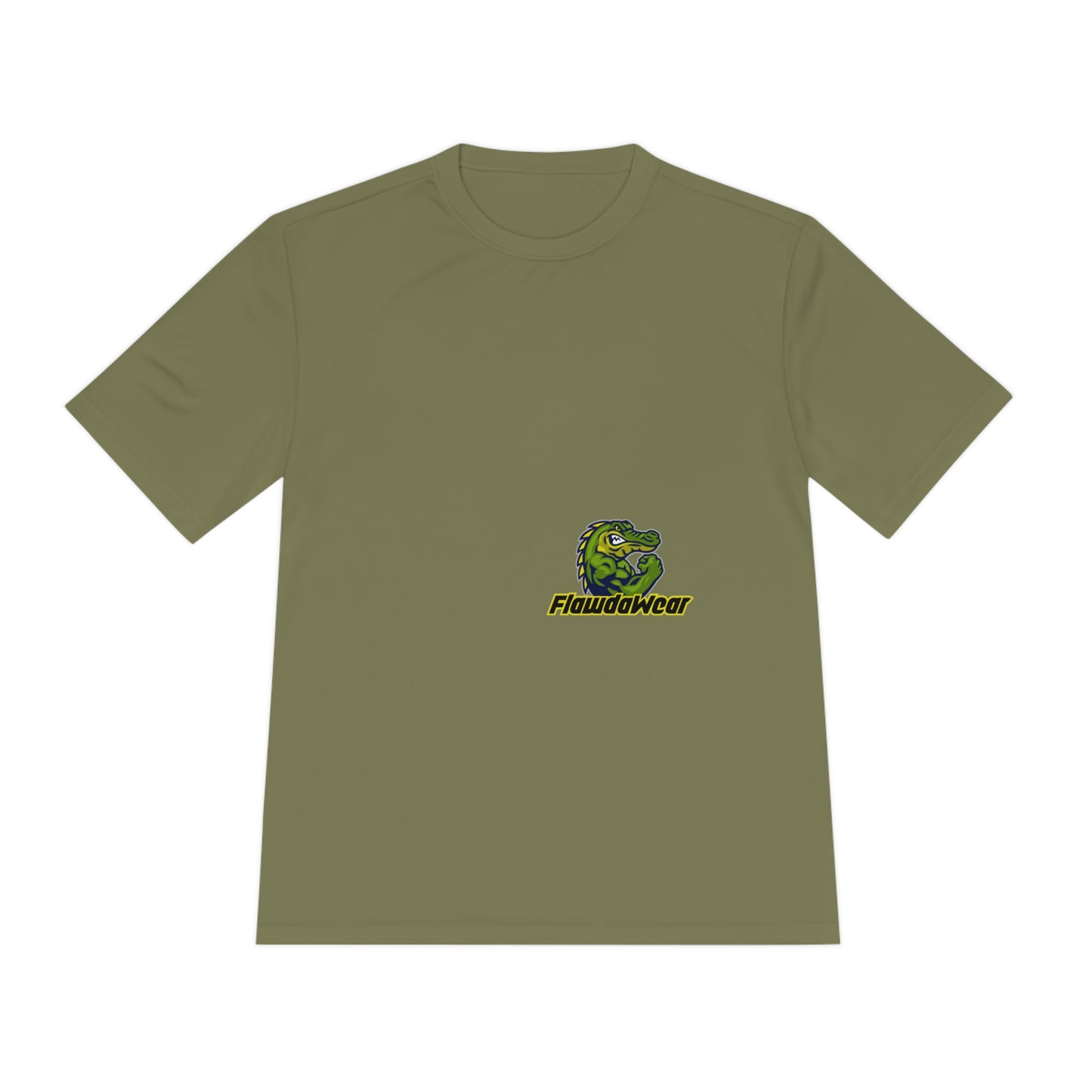 Olive Drab Green Flawdawear Limited Edition OG Rich Daddy "Everytime U See Me I'm 100k Richa" Unisex Moisture Wicking Playuz Tee