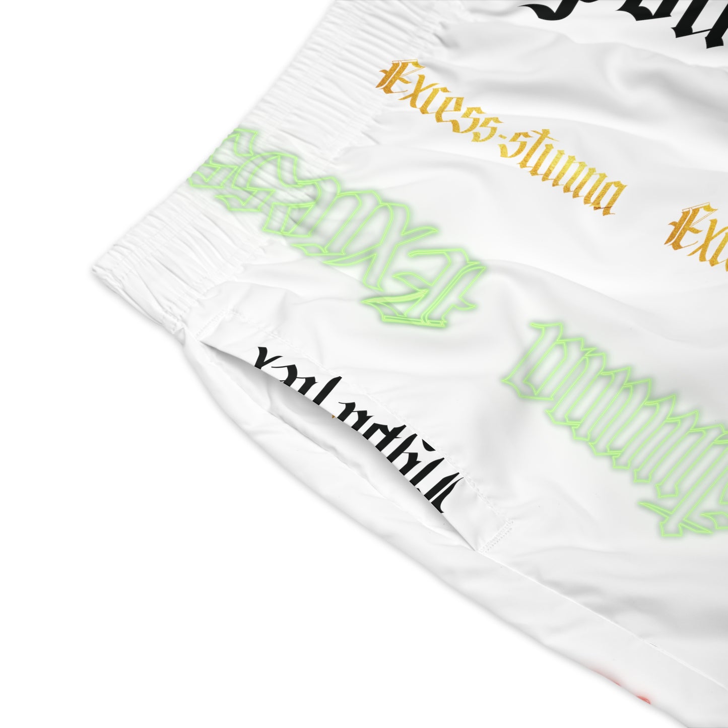 White Gator Drip Exclusive Supa-Heavy Excess-Stunna Hypa-Flex Limited Edition OG Rich Daddy “Rich Daddy AKA What U Tell’n ME?” Men’s Jogguz Playuz Shorts