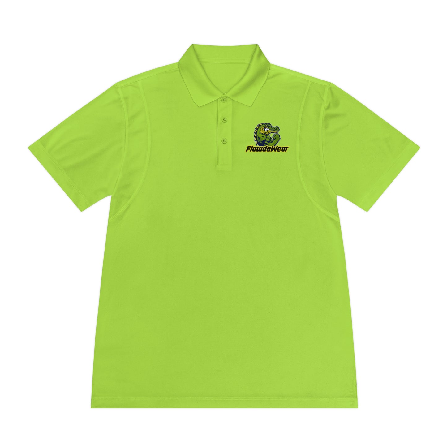 Lime Shock Flawdawear Limited Edition OG Rich Daddy "Poppa Tag Roll'n Heavy Bag" Men's Sport Playuz Polo Shirt