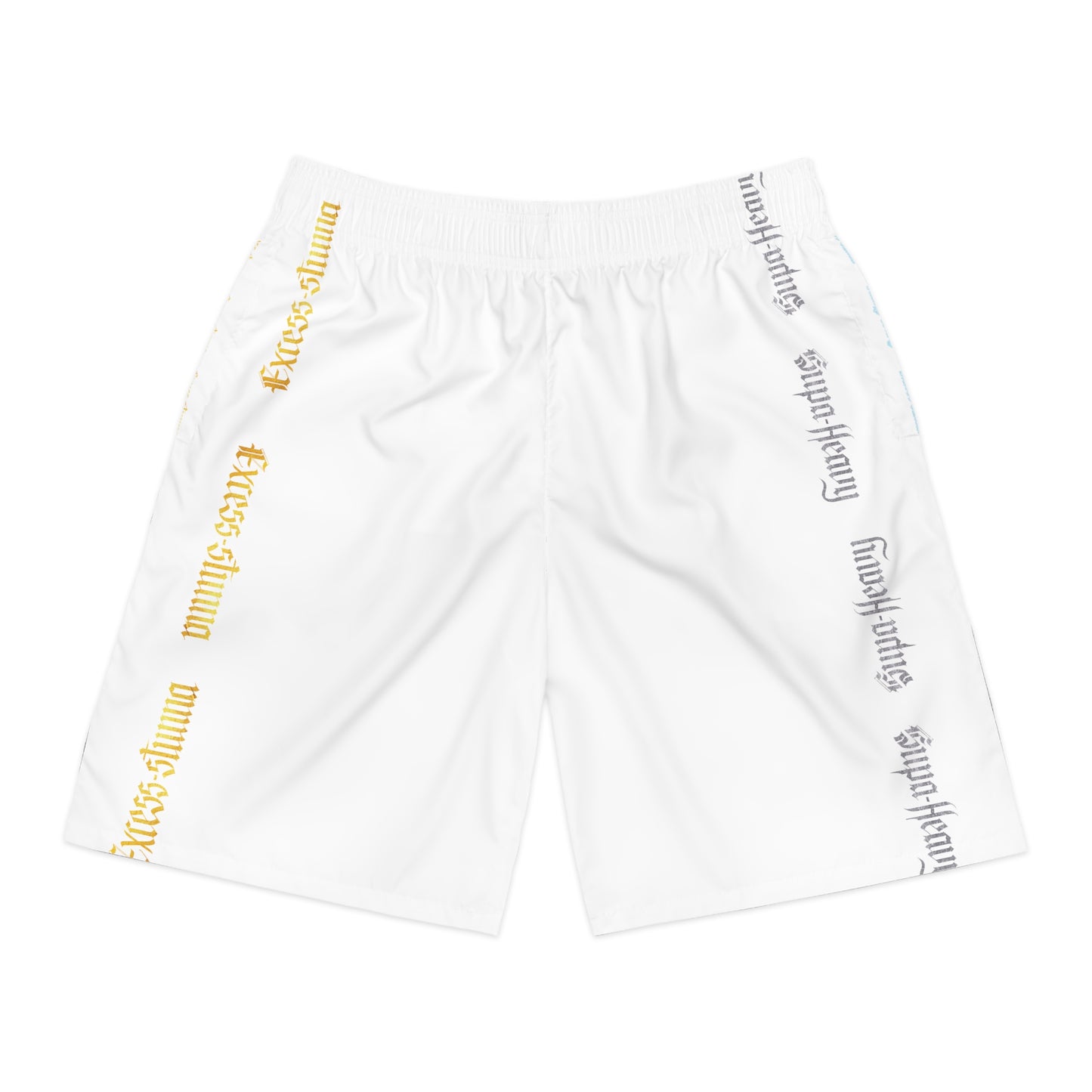White Gator Drip Exclusive Supa-Heavy Excess-Stunna Hypa-Flex Limited Edition OG “Excess-Stunna Collection” Men's Jogguz Playuz Shorts
