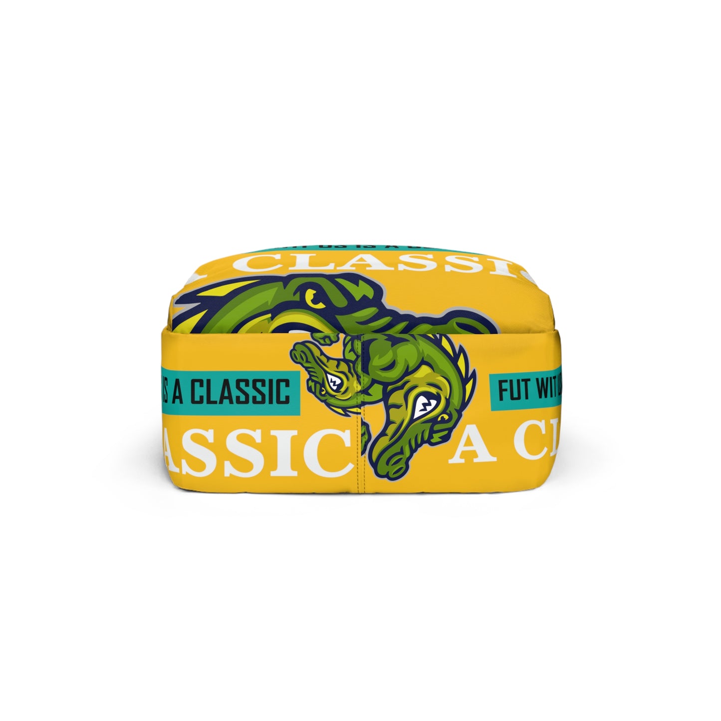 Yellow Flawdawear Limited Edition OG Alligator Playuz "Fut Wit Us Is A Classic" Classic Backpack