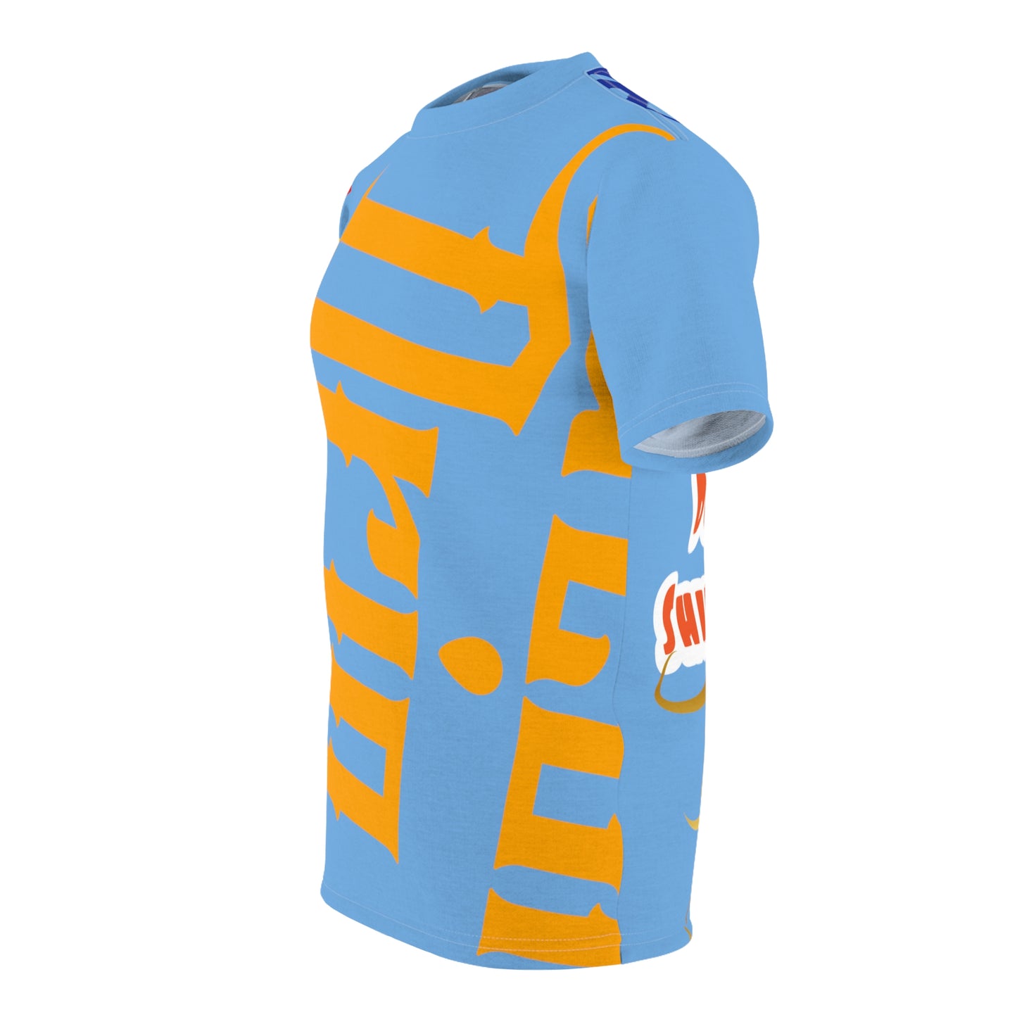Light Blue Gator Drip Exclusive Supa-Heavy Excess-Stunna Flex Alligator Playuz Limited Edition OG Multi-Logo Alligator Papuh Playuz “All We Do Iz Get Shit Finished” Men’s Cut & Sew Playuz Tee