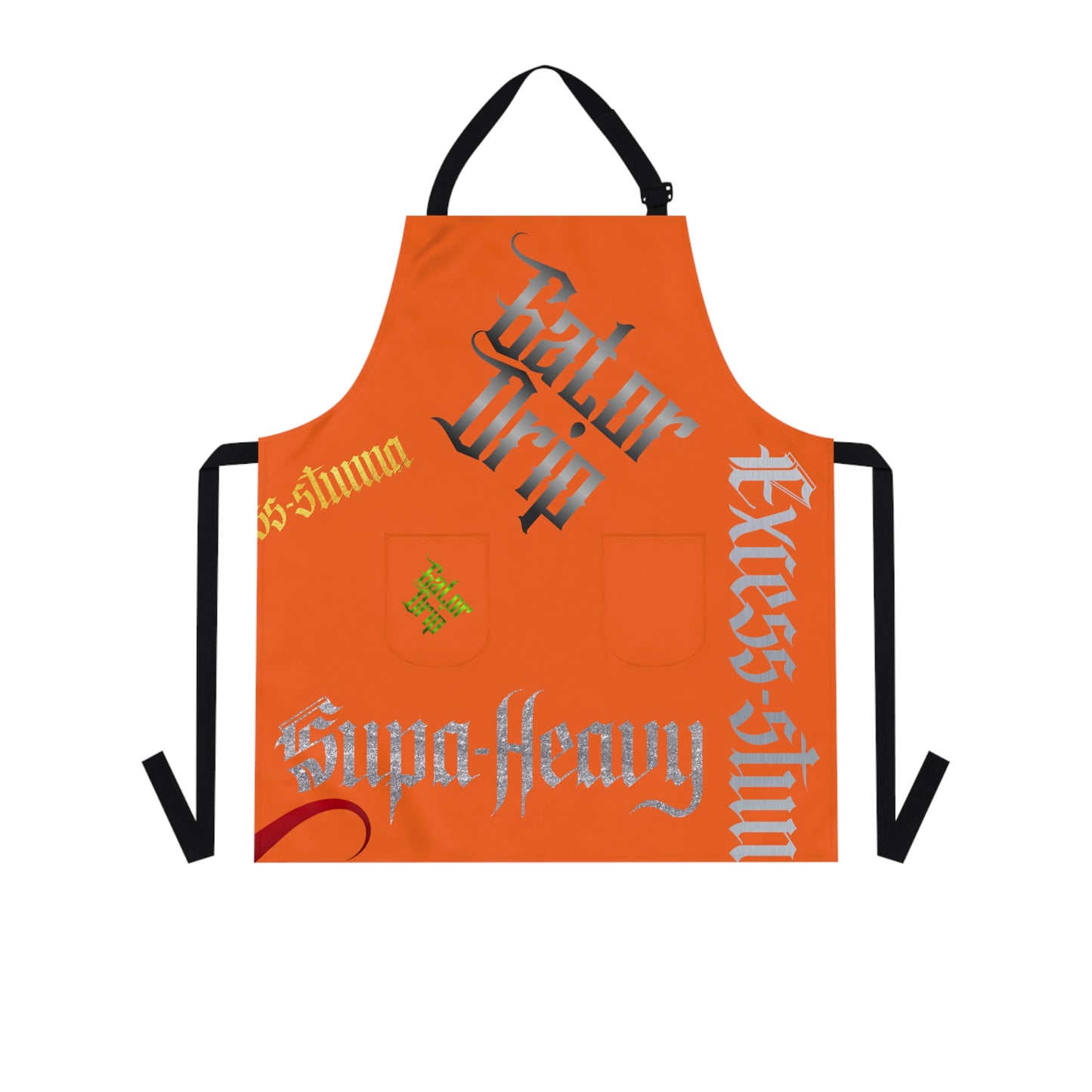 Orange Gator Drip Exclusive Supa-Heavy Excess-Stunna Hypa-Flex Limited Edition OG "Excess-Stunna Collection" Chef Playuz Apron