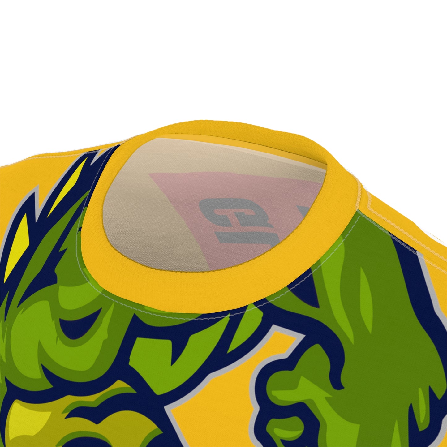 Yellow Flawdawear Limited Edition OG Rich Daddy “Glacier Stunt’n Tawn Clear VVS Or Flawless Dear” Unisex Cut & Sew Playuz Tee