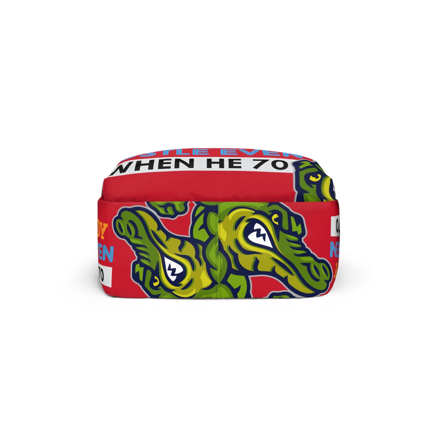 Red Flawdawear Limited Edition OG Rich Daddy "Rich Daddy Hustle Even When He 70" Classic Backpack