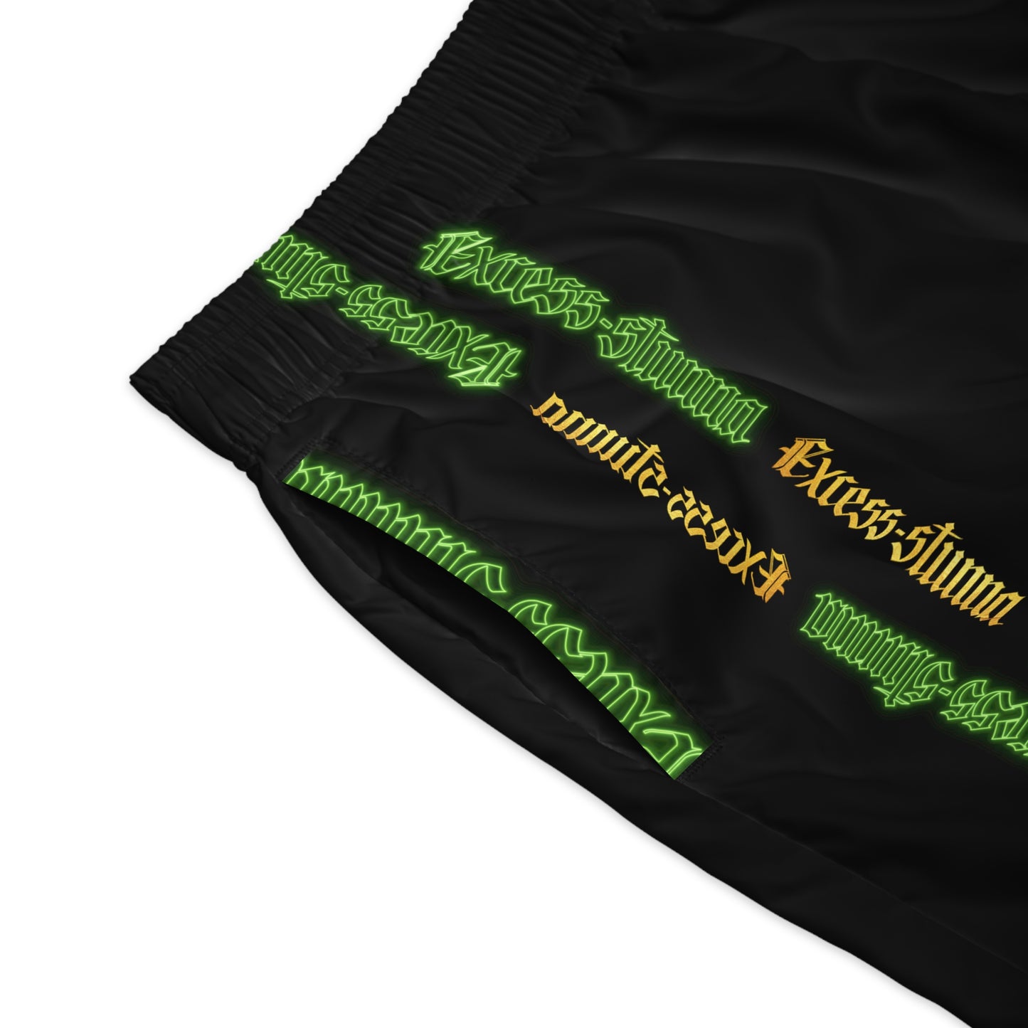 Black Gator Drip Exclusive Supa-Heavy Excess-Stunna Hypa-Flex Limited Edition OG “Excess-Stunna Collection” Men's Jogguz Playuz Shorts