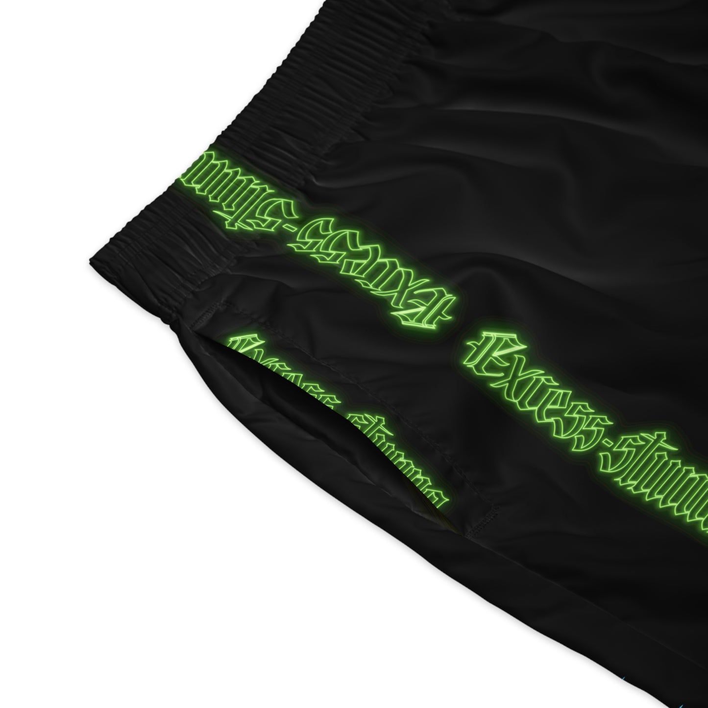 Black Gator Drip Exclusive Supa-Heavy Excess-Stunna Hypa-Flex Limited Edition OG “Excess-Stunna Collection” Men's Jogguz Playuz Shorts
