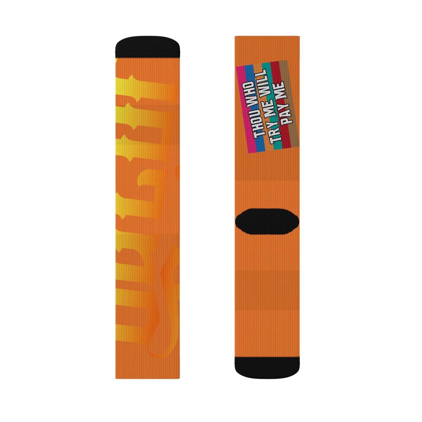 Crusta Gator Drip Supa-Heavy Excess-Stunna Hypa-Flex Limited Edition OG Rich Daddy “Thou Who Try Me Will Pay Me” Medium Playuz Socks